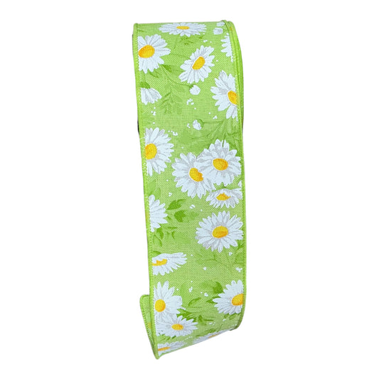 Daisy with Greenery Ribbon
