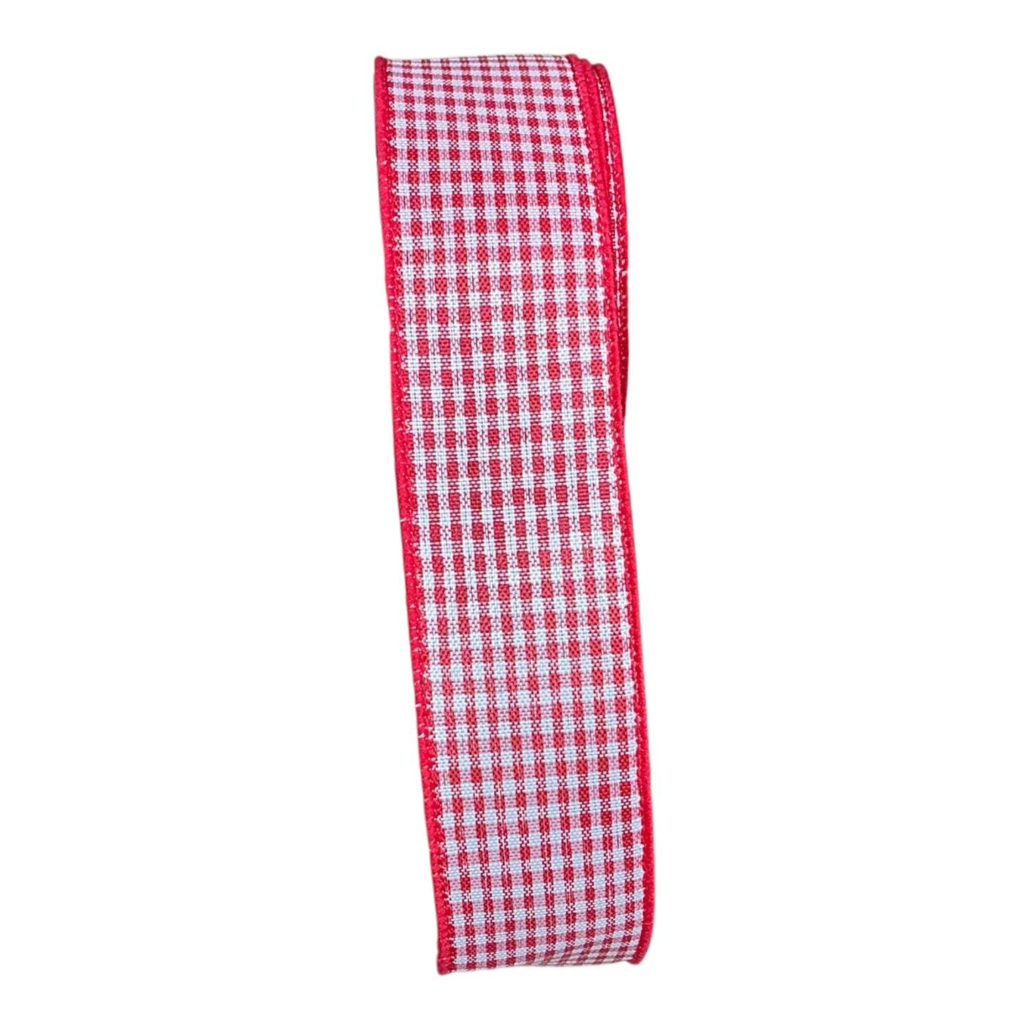 Red/White Gingham check Ribbon