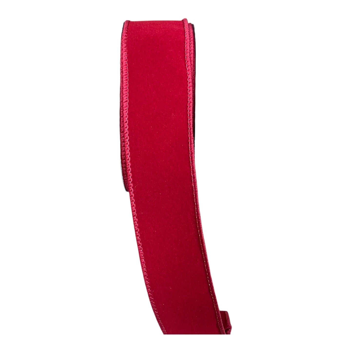 Cranberry Red Indoor Velvet Ribbon - 1.5”