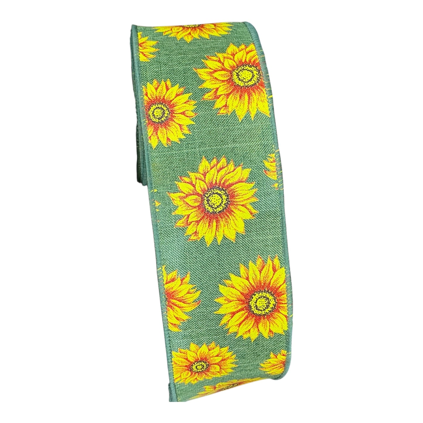 Green Sunflower Ribbon