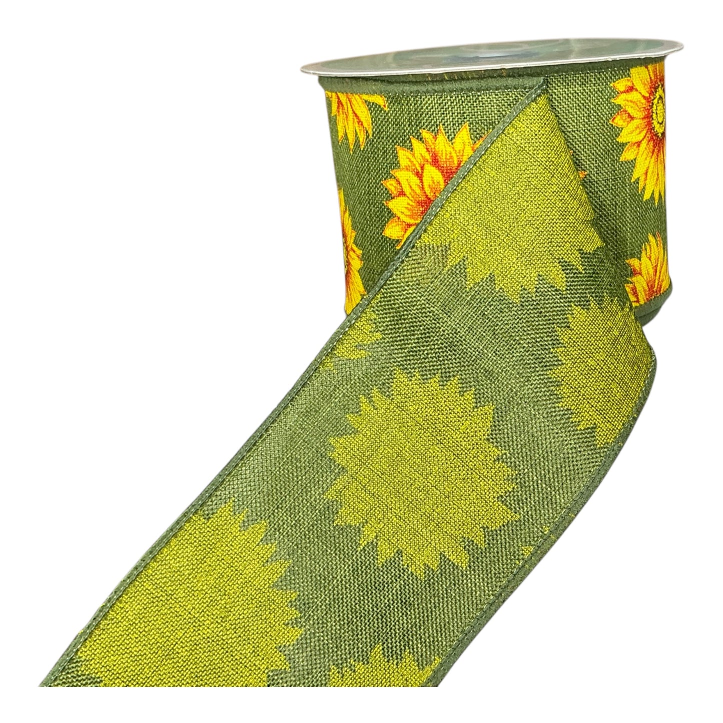 Green Sunflower Ribbon