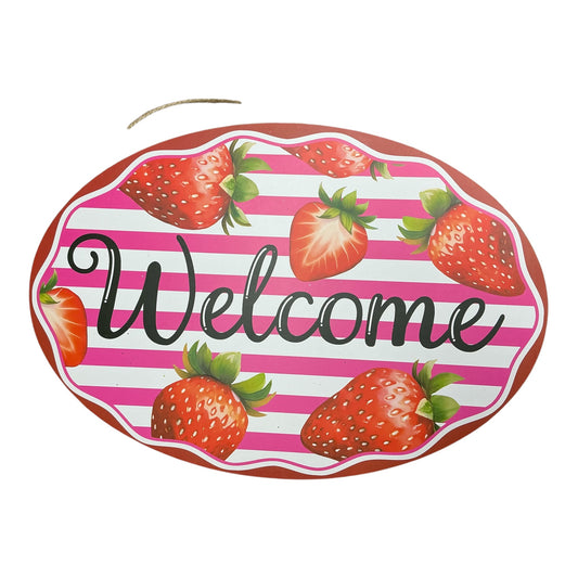 Strawberry Welcome Sign