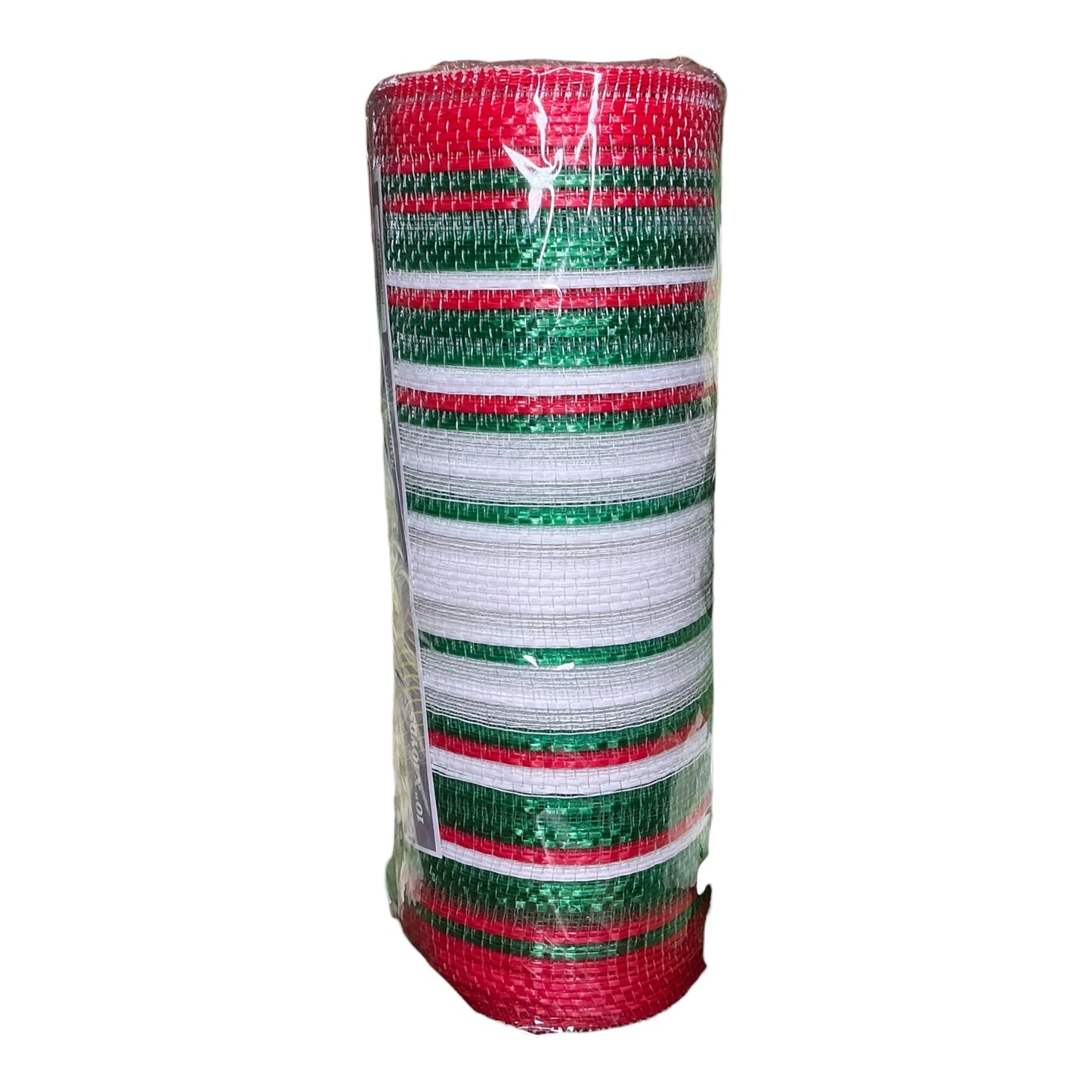 Red/Green/White Ombré Stripe Mesh