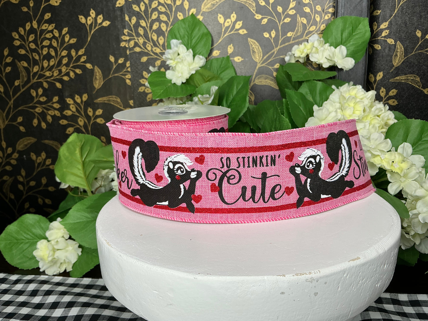 Valentine Skunk Ribbon