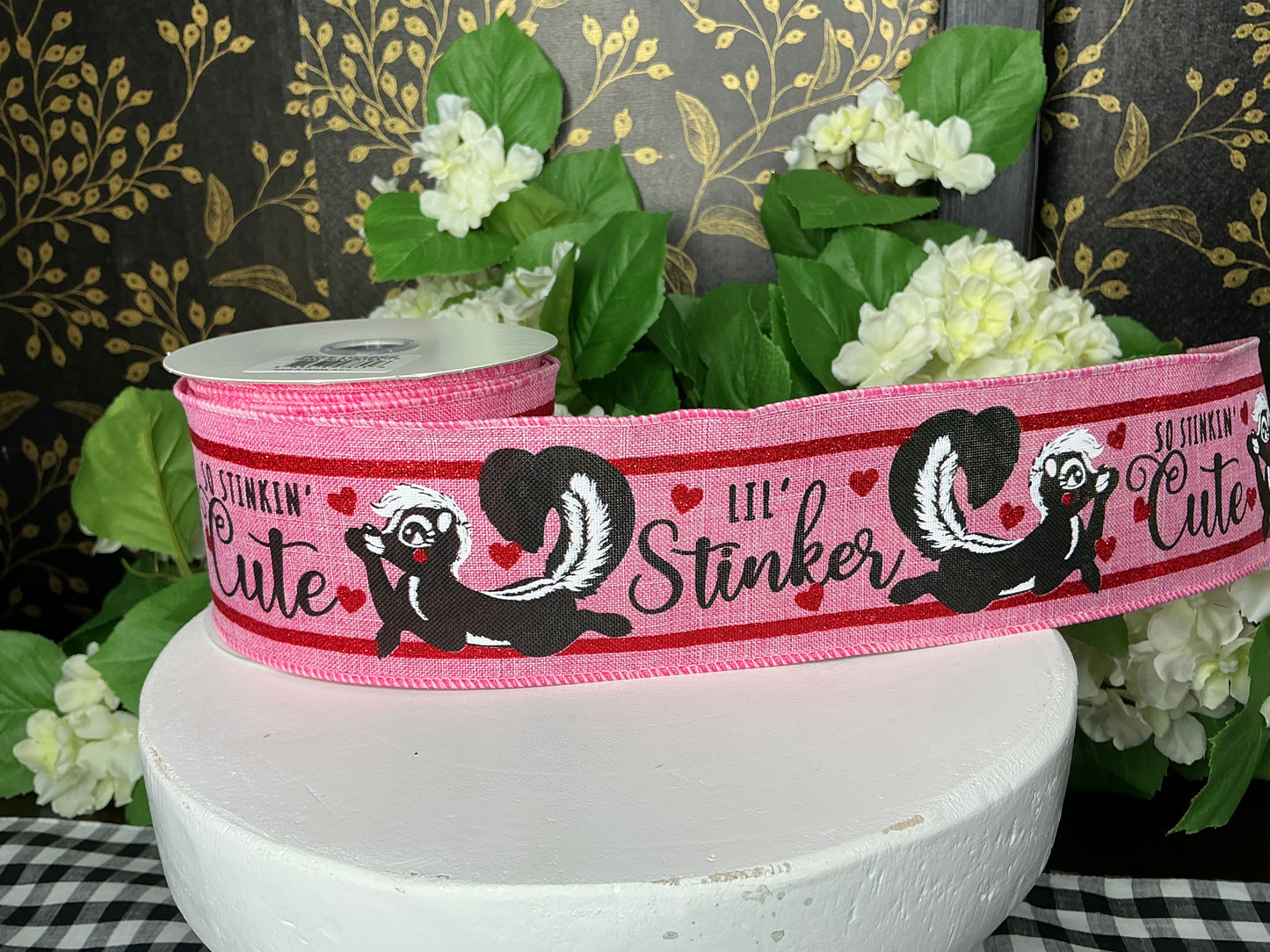Valentine Skunk Ribbon