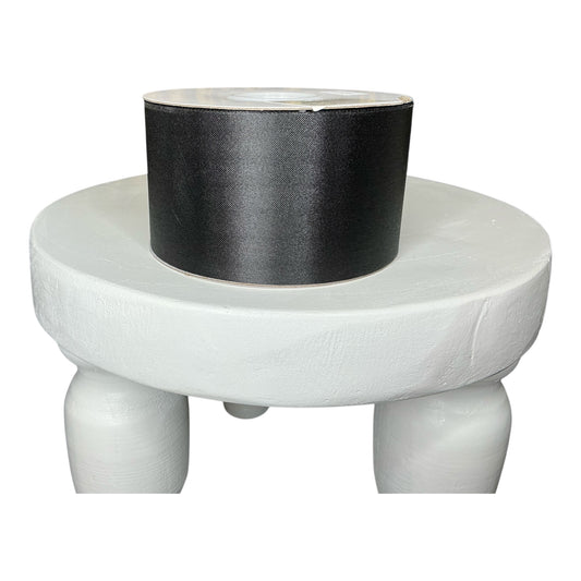 Black Satin ribbon - 2.5”x50YD