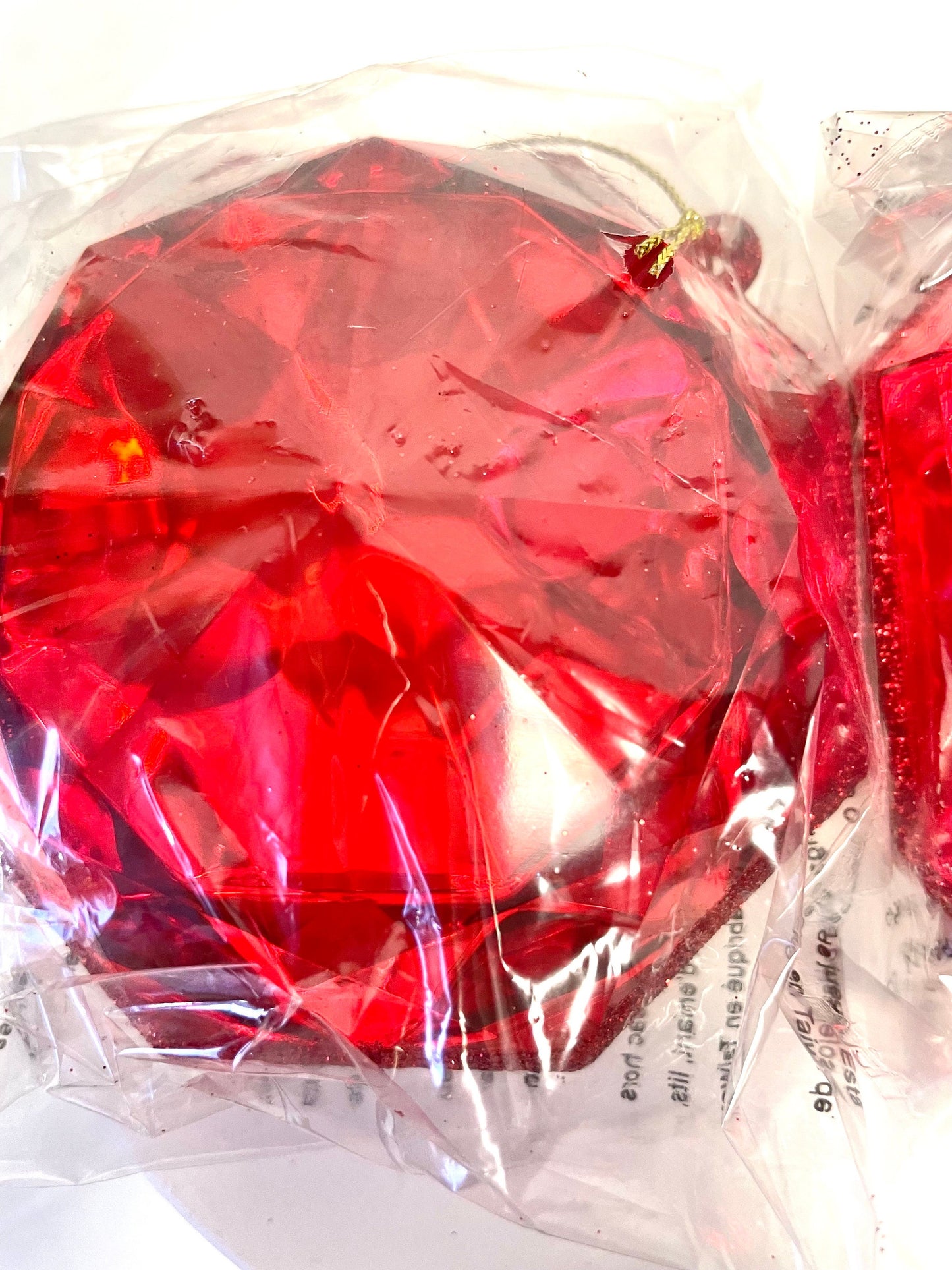4 inch 2 pack red square/ round jewels, MTX67413, 4 inch red gems, 2 pack 4 inch jewels