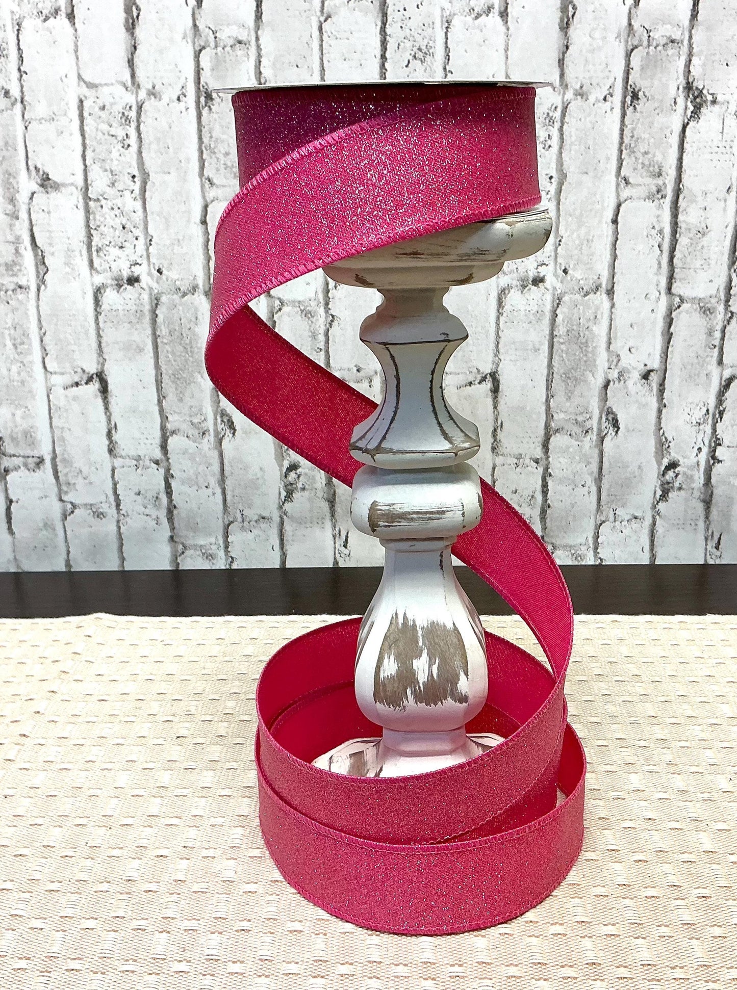 Fuchsia Shimmer Ribbon, 1.5” x 10YD, Wired, RGE178907