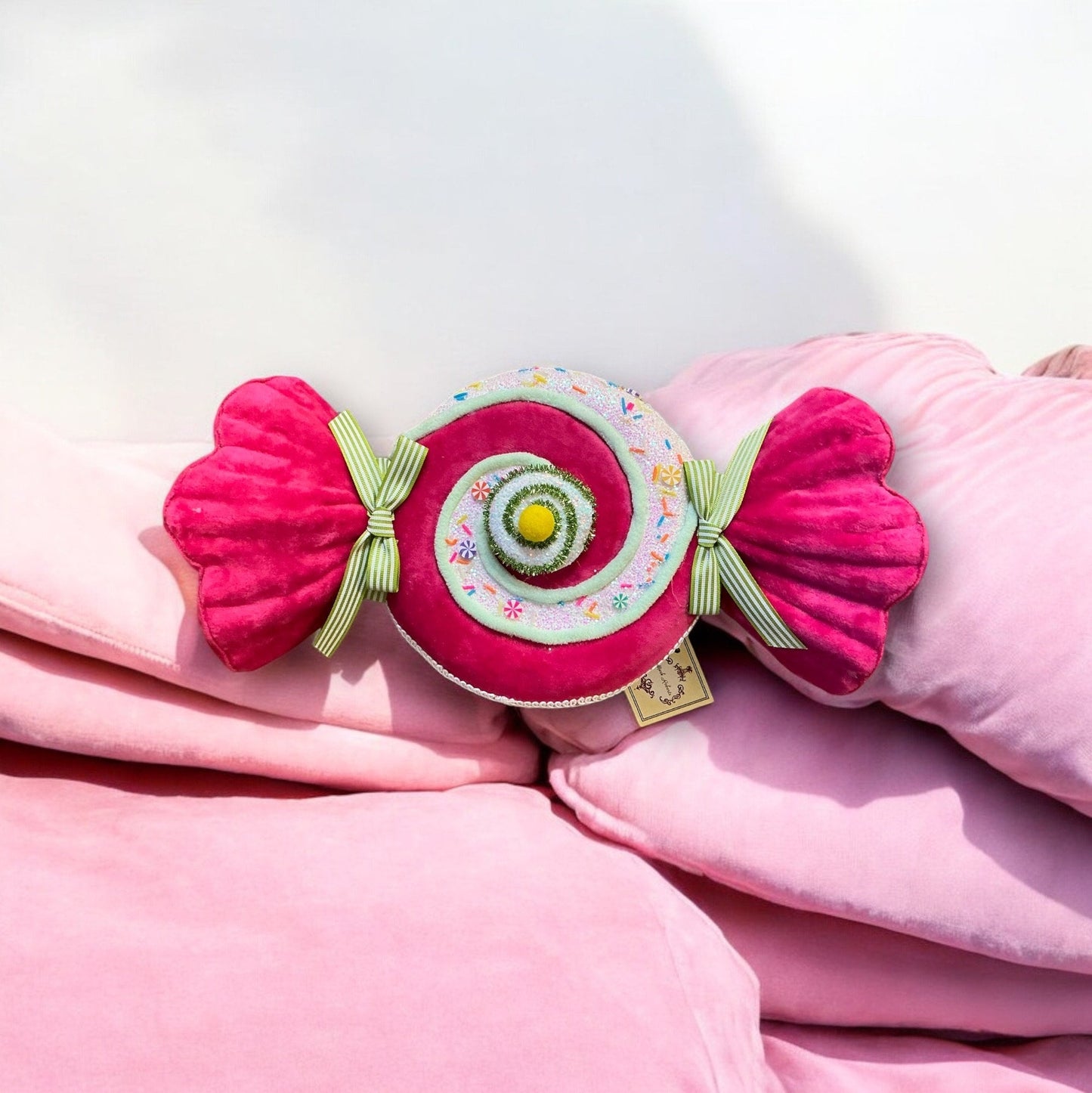 Hot Pink and White Candy, 15”, Mark Robert’s