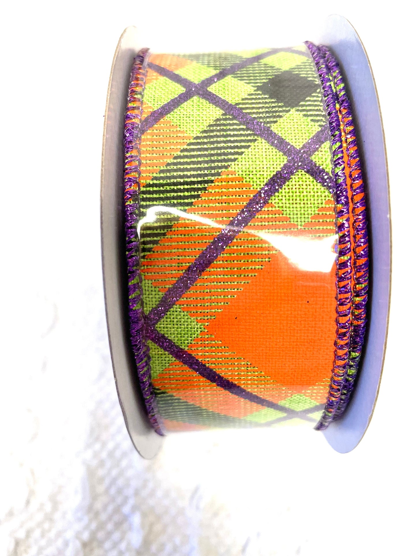 Halloween ribbon, halloween plaid ribbon, RGA1201E9,