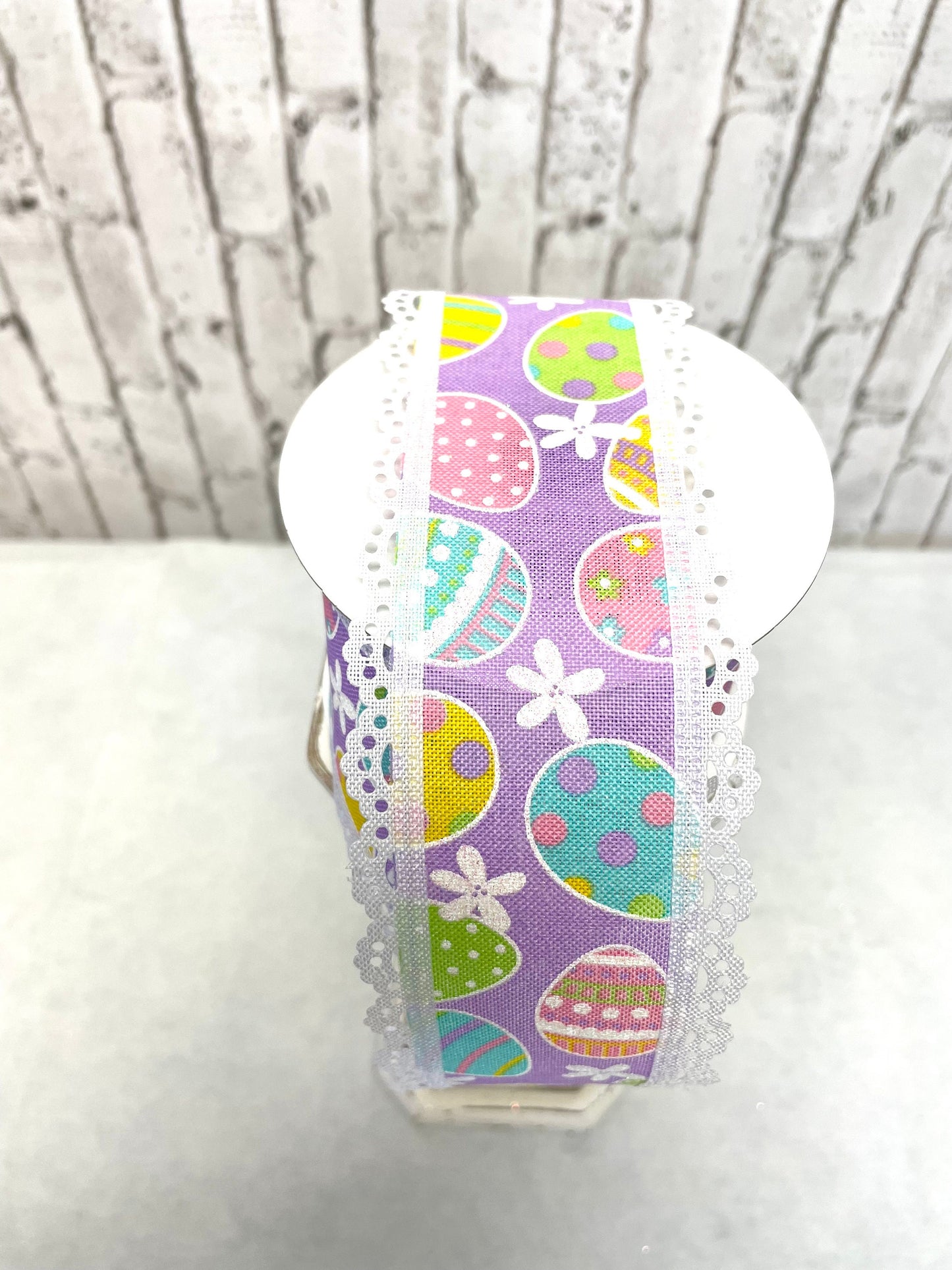 Easter egg ribbon, RGA858373, Lavendar Easter ribbon
