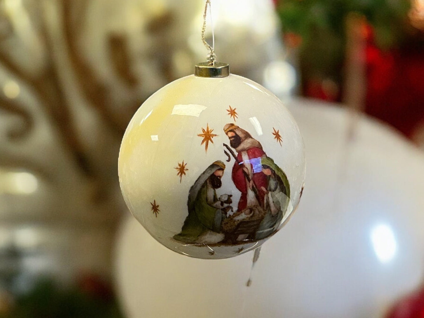 A Child is Born Christmas Ornament, Wreath Attachment