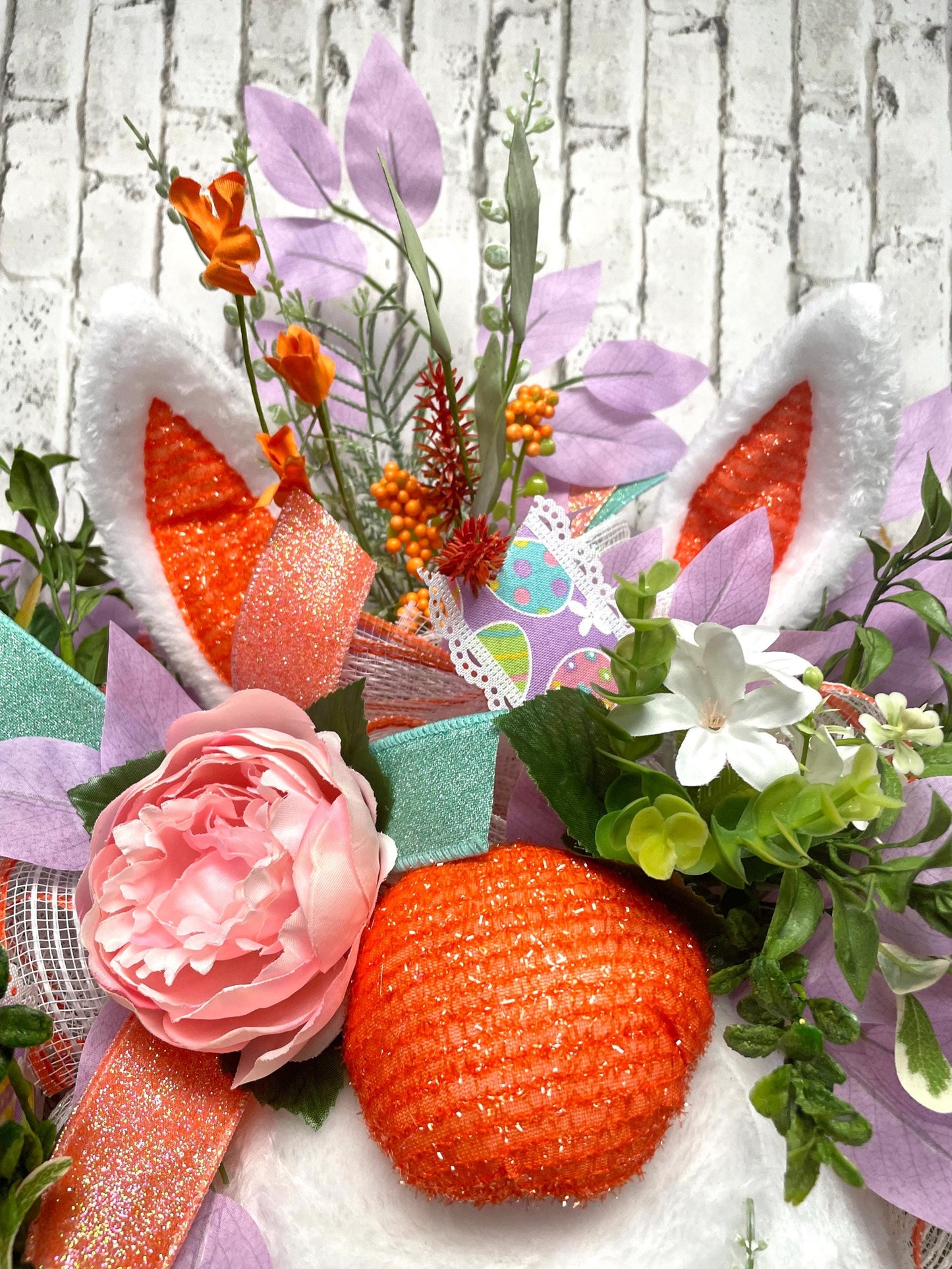 bunny butt wreath, Easter bunny wreath, Easter decor, bunny decor, door decor, pastel bunny wreath, free shipping.