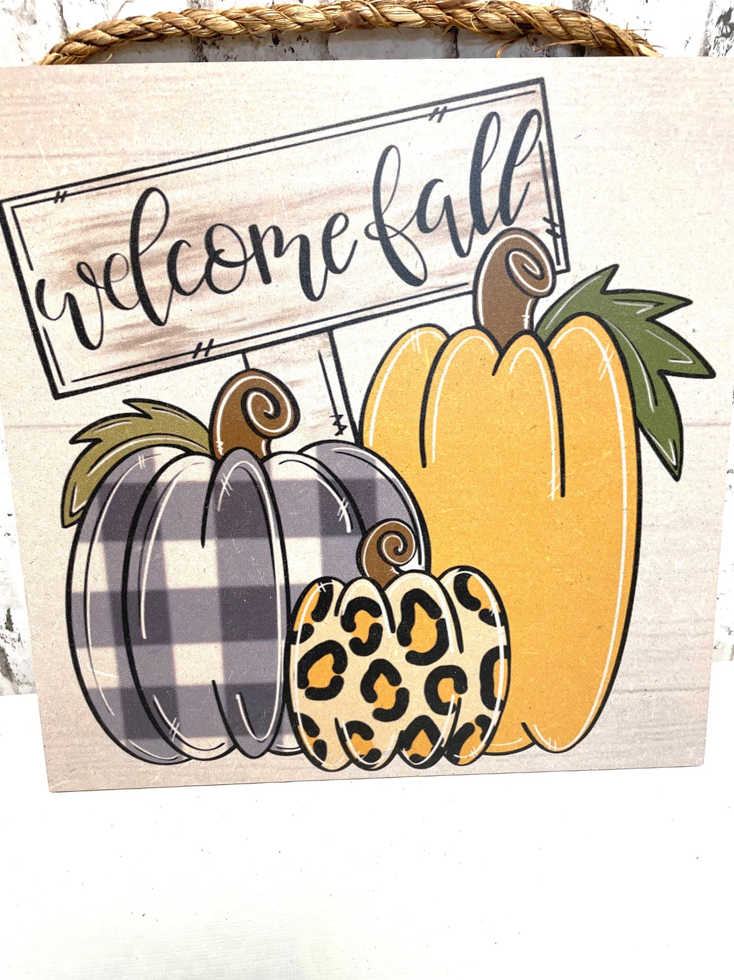 Fall sign, welcome fall sign, pumpkin sign, yellow pumpkin sign, blue pumpkin sign, leopard pumpkin sign