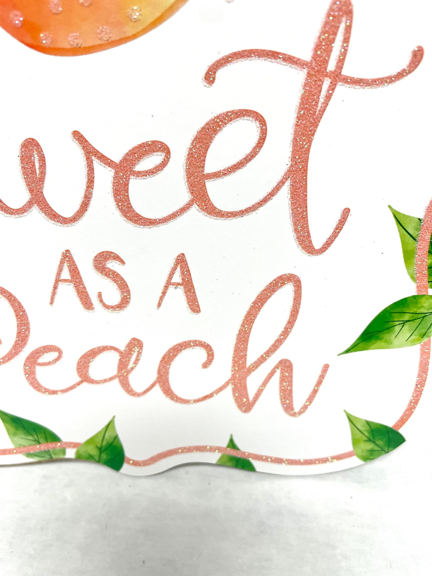 Spring sign, peach sign, sweet as a peach wreath sign, AP8884