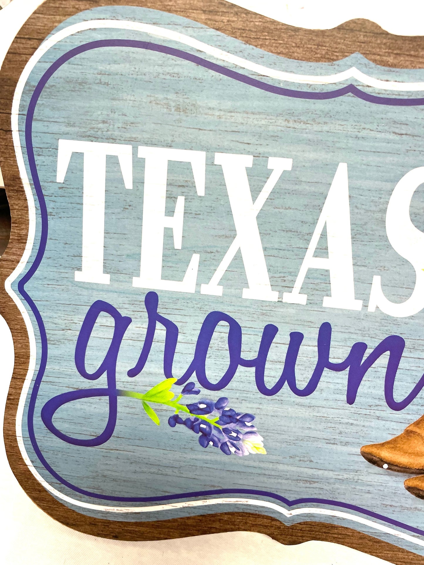 Texas bluebonnet sign, bluebonnet wreath sign, AP7269