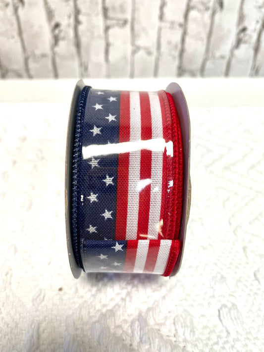 1.5 flag ribbon, RGC13047J, patriotic ribbon