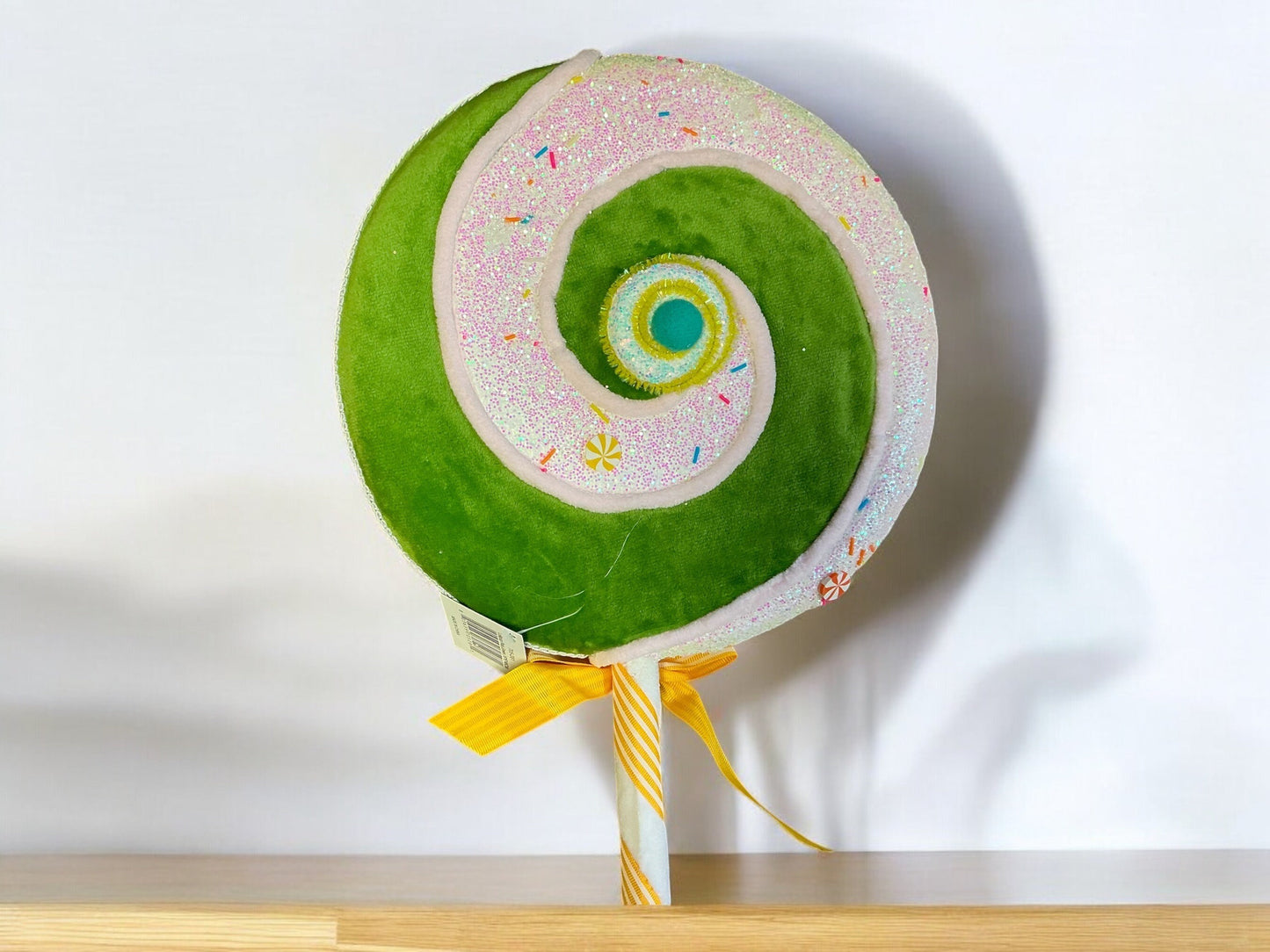 Green and White Lollipop, 18”