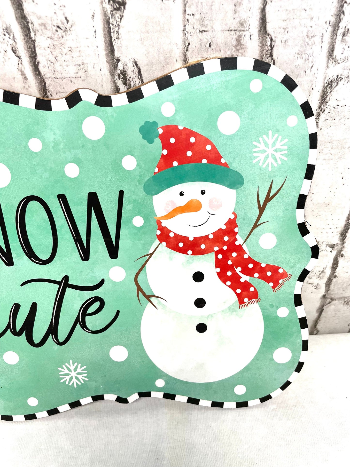 snowman wreath sign, AP714684