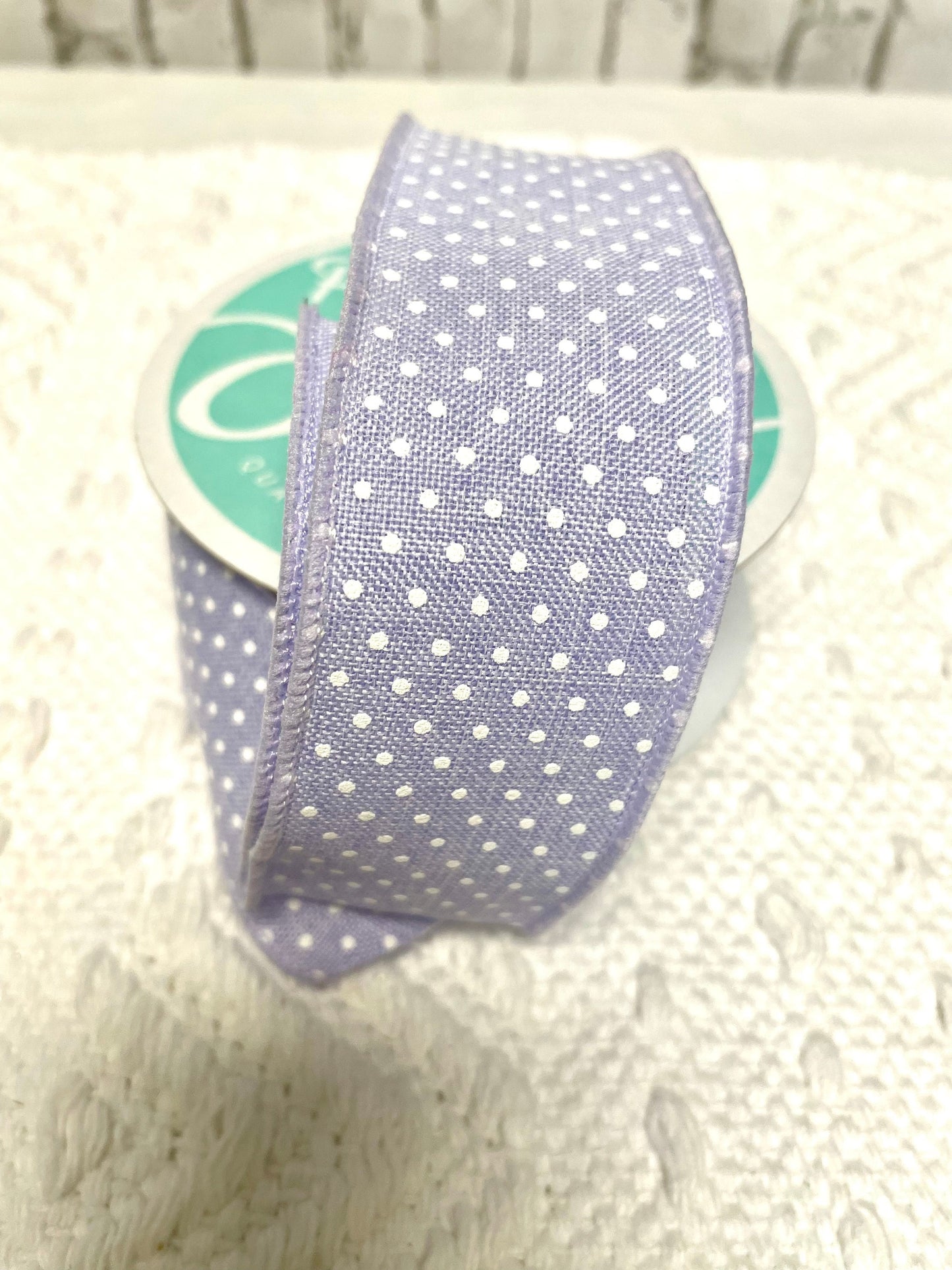 Lavender Swiss dot ribbon, RGO1651NR