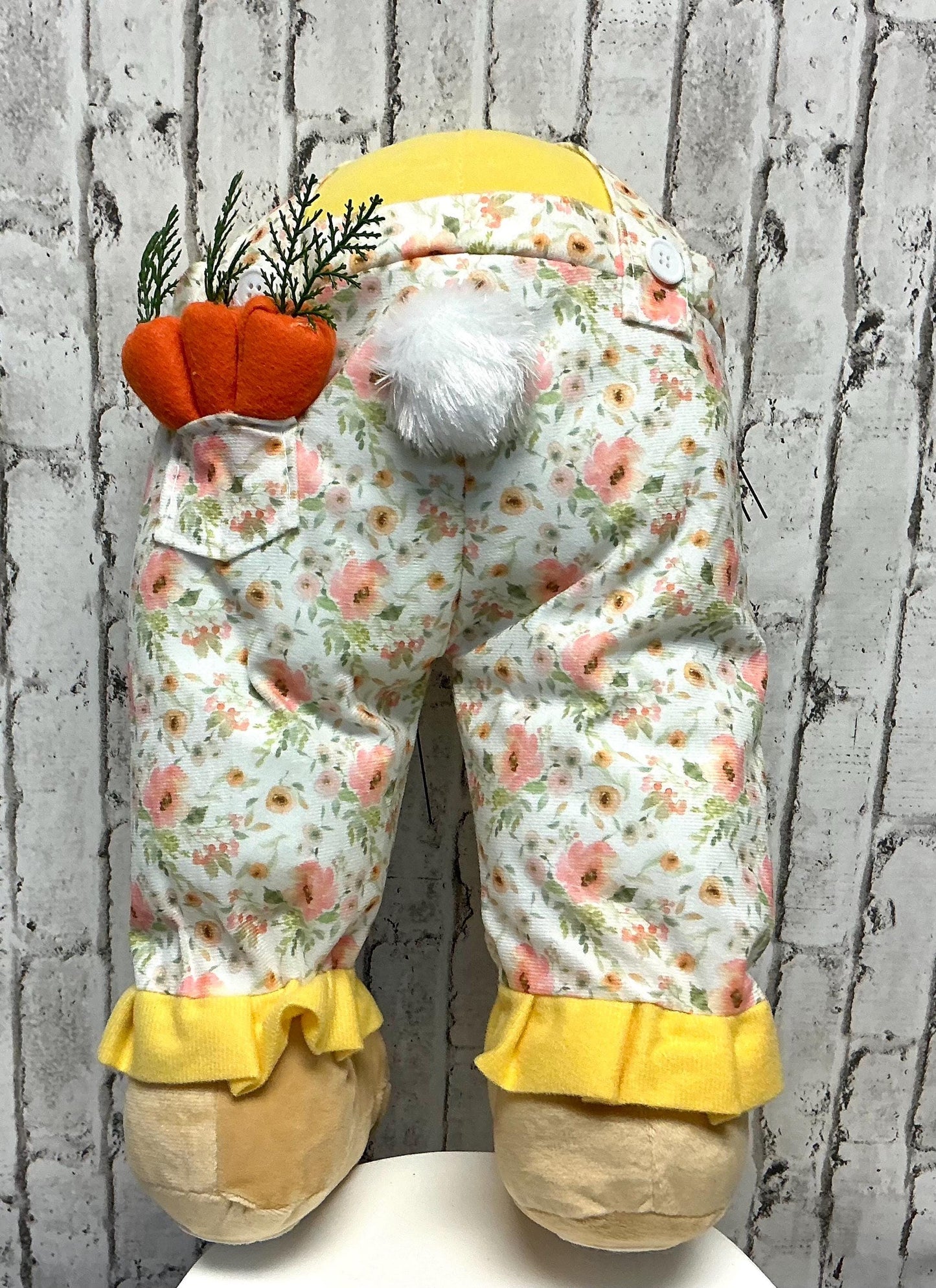 Girl Bunny Wreath Attachment  3 Piece Kit, Pink/Yellow/White/Tan, 27”H x10”W, HE7338