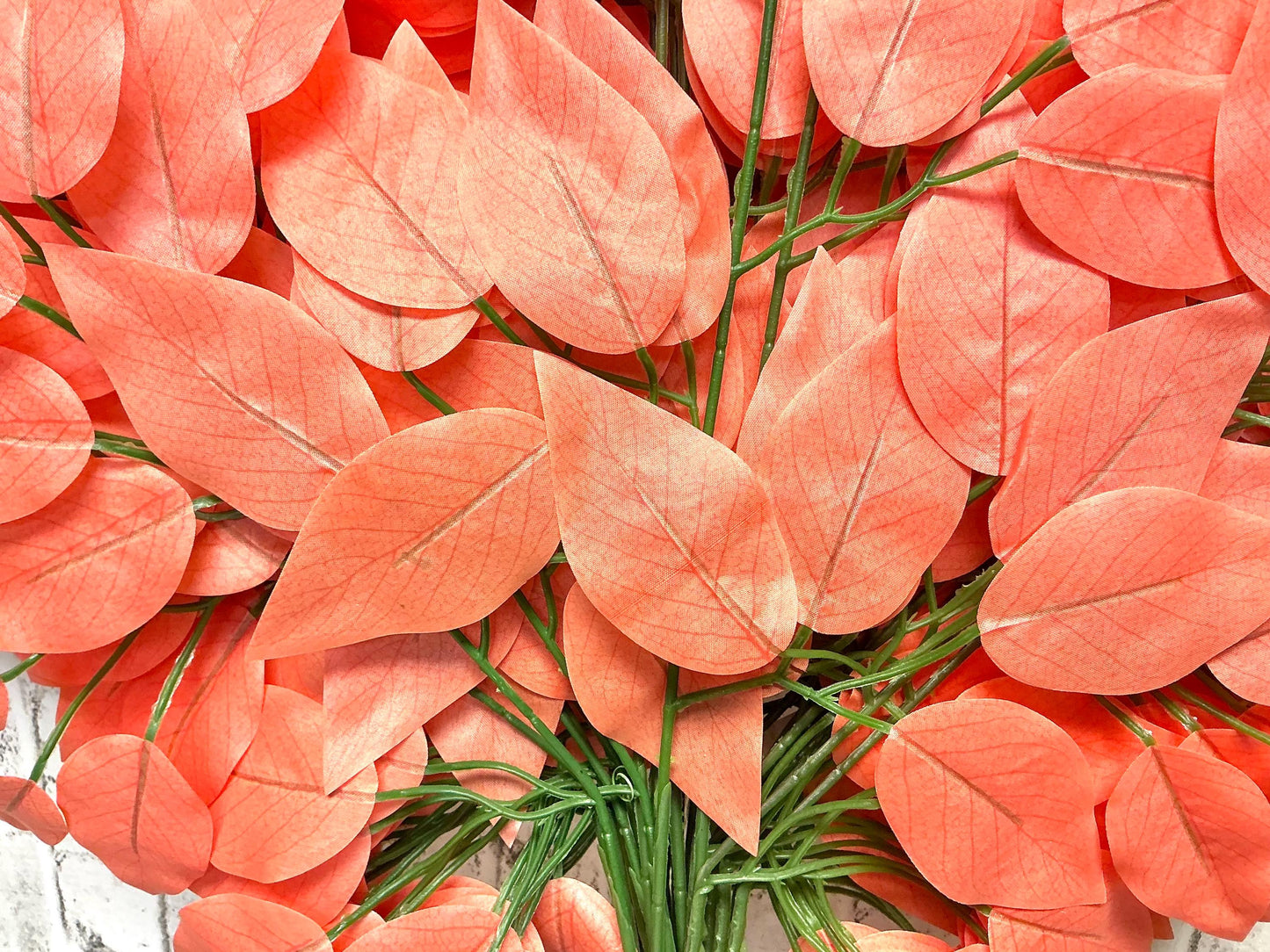 Coral Fucus leaf bundle, 12 pc, 23”L, FG633743