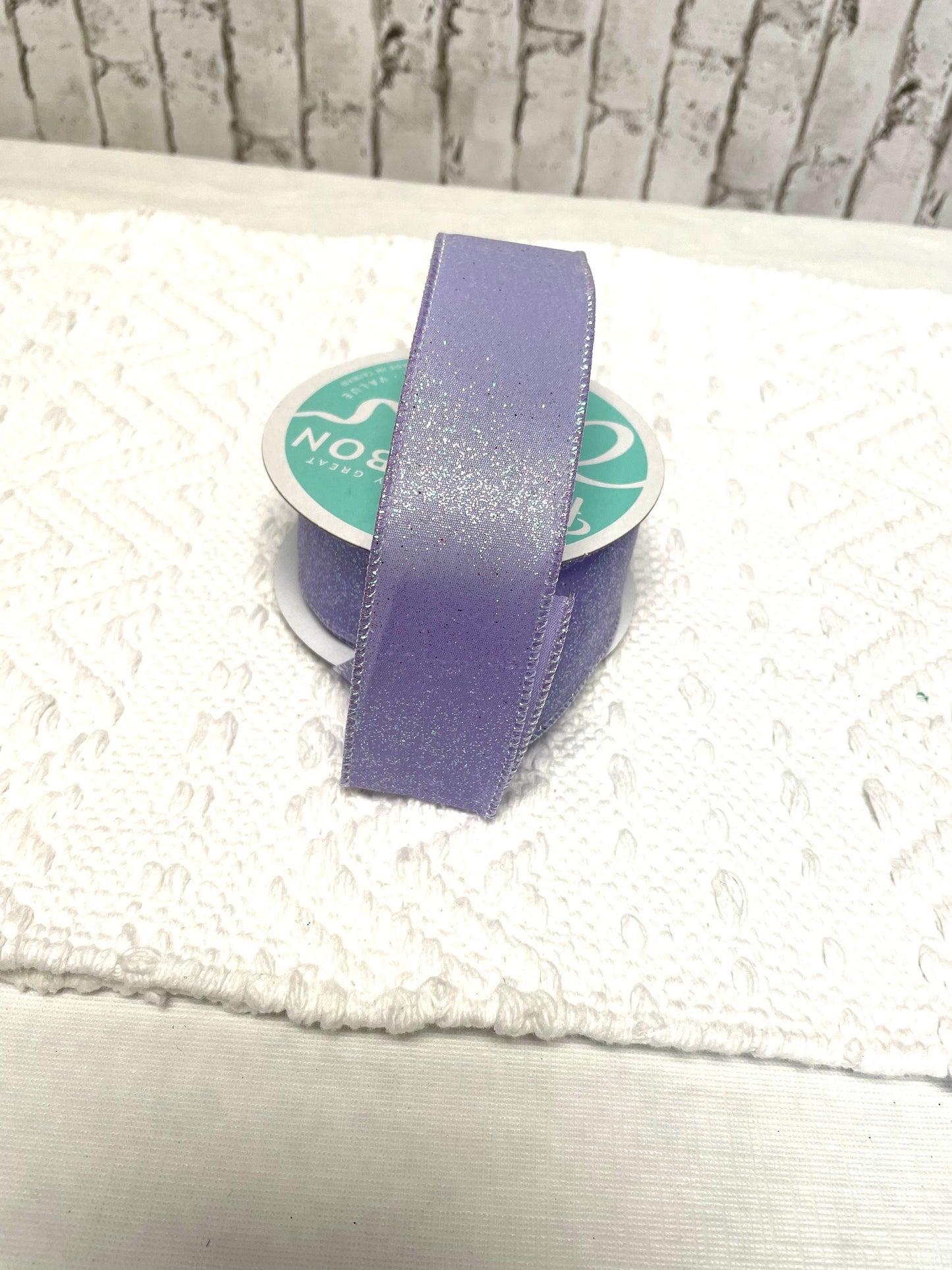 Lavender glitter iridescent ribbon, RGA181613