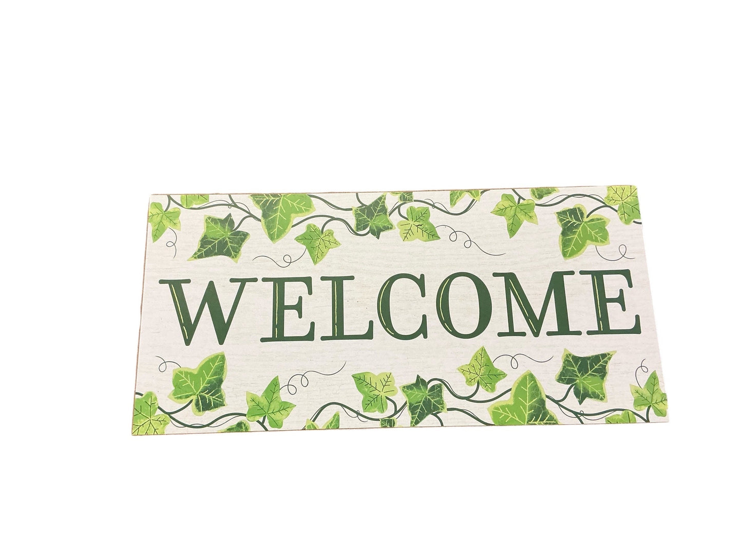 Ivy welcome wreath sign, AP7111