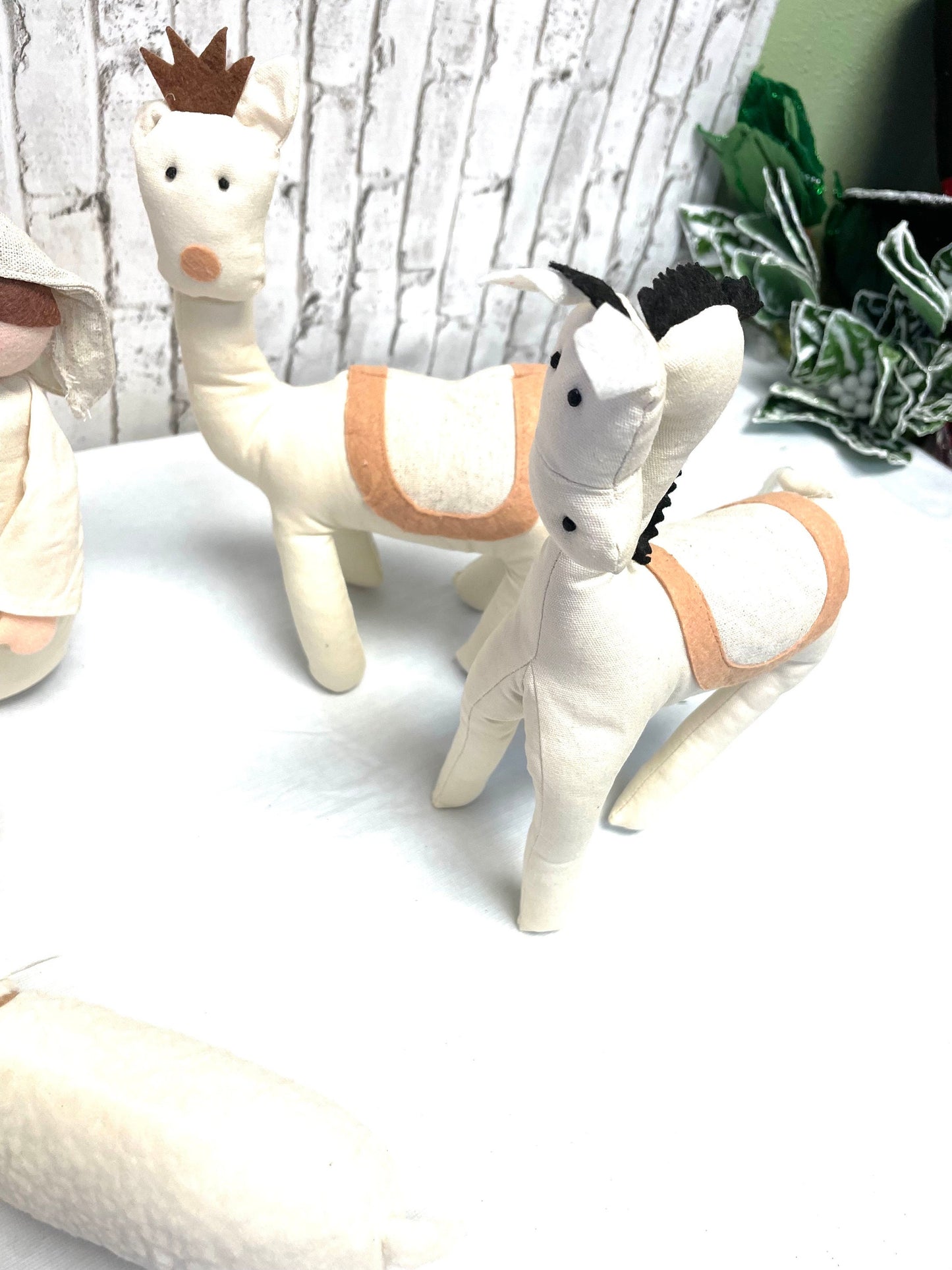 stuffed Nativity, 4416113, 8 piece Nativity, 15 inch  Nativity, Christmas home decor, holiday decor