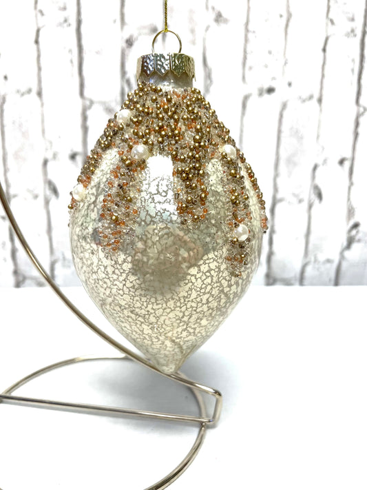glass oblong ornament
