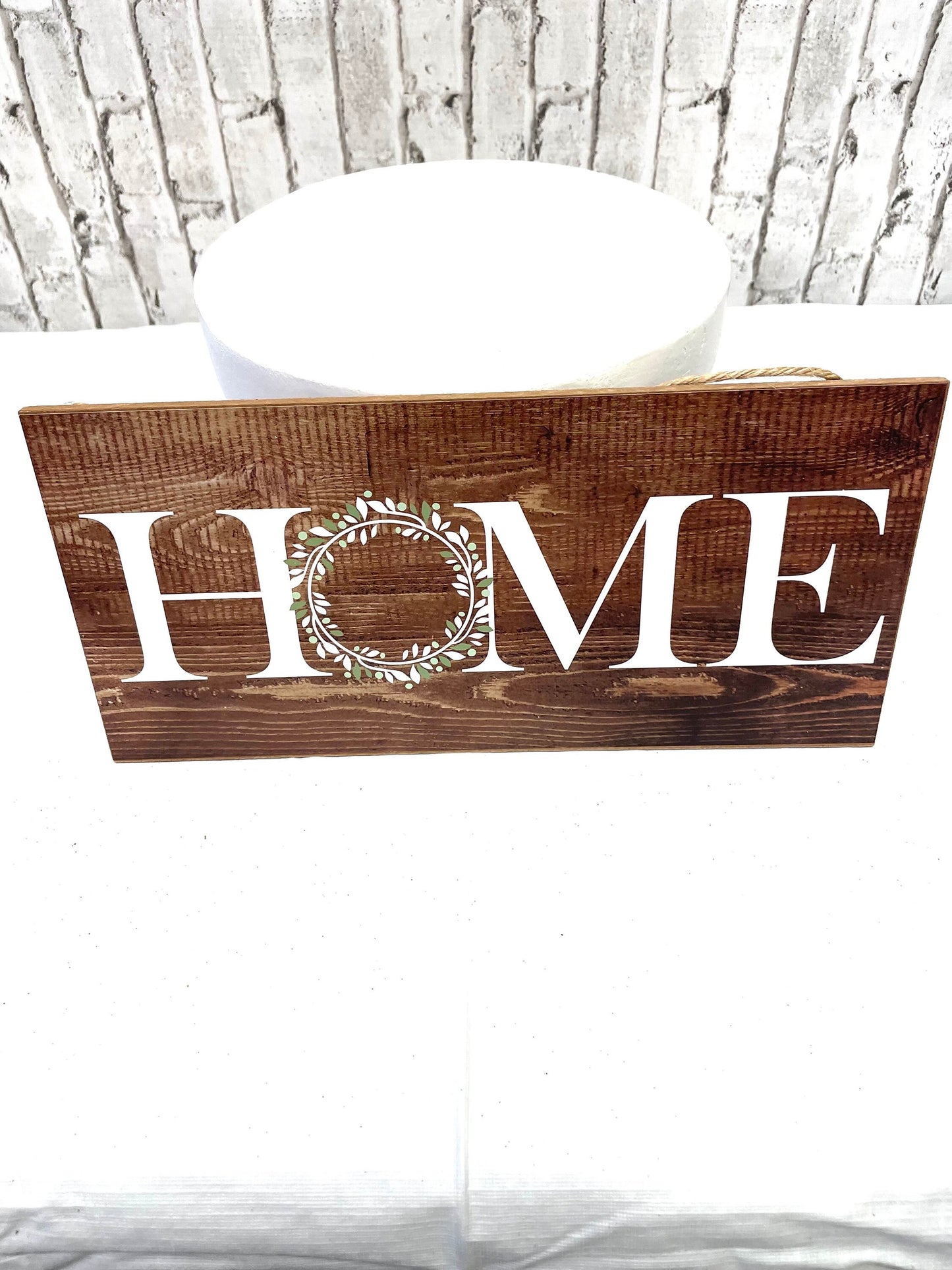 home wreath sign, everyday home sign, AP8311, everyday wreath sign