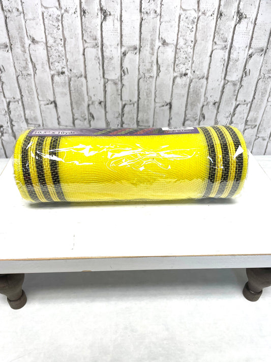 yellow mesh with black border stripe, RY8325F4, 10x10