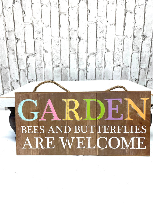 rustic garden wreath sign, AP8359