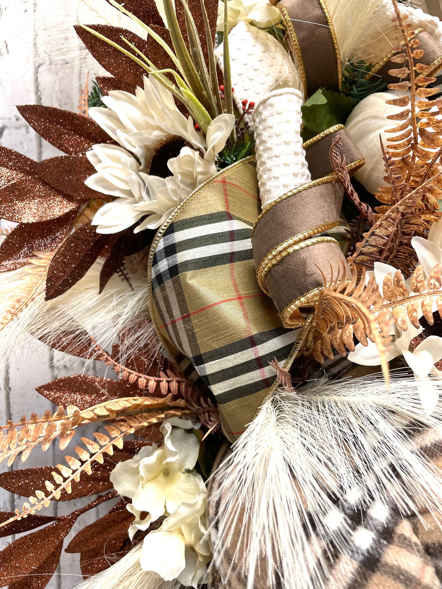 boho fall pumpkin wreath, boho fall decor, neutral fall boho wreath, neutral boho fall decor, fall pumpkin wreath, neutral fall decor, gift