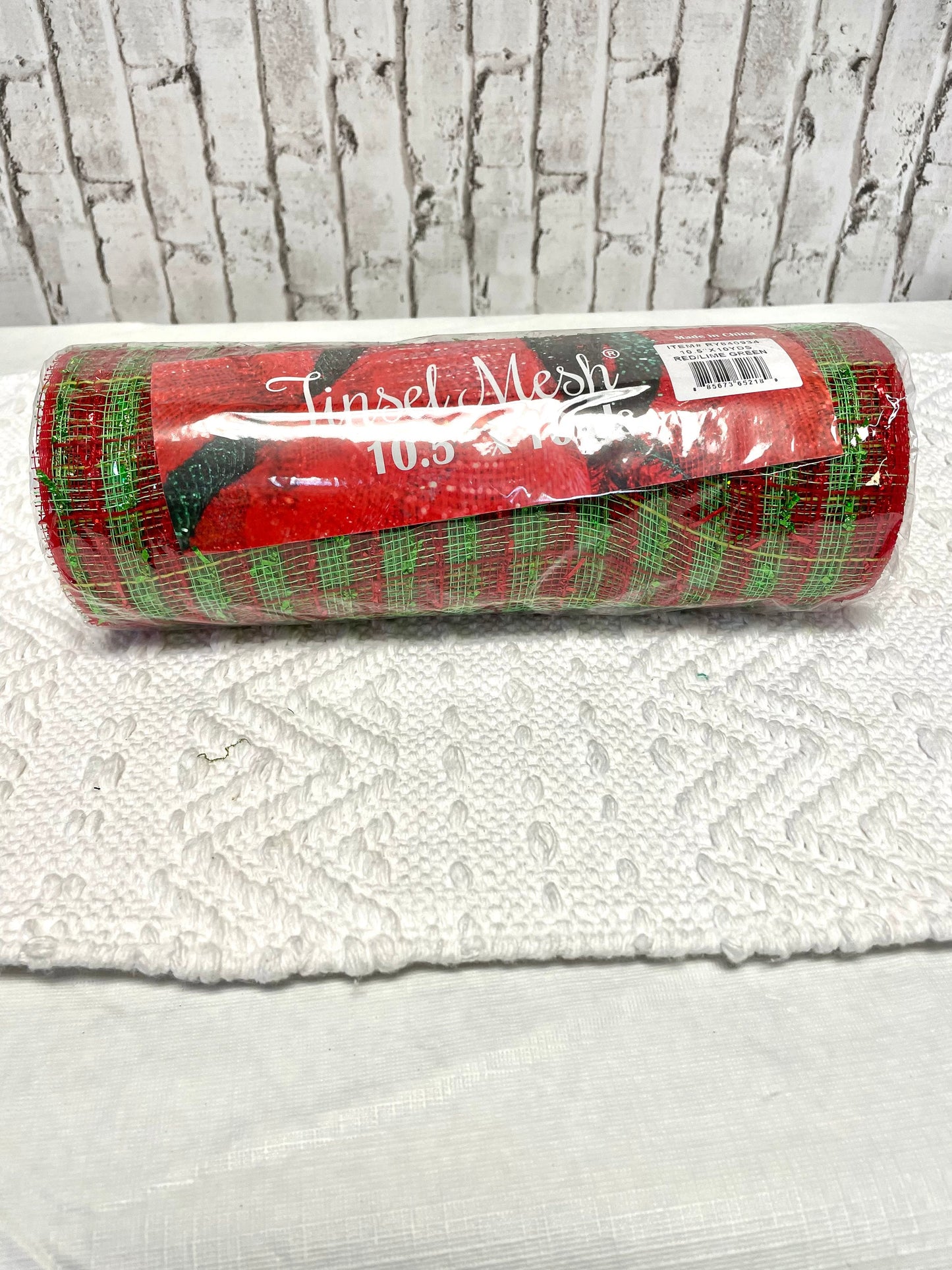 RY840934, red lime green mesh, laser foil check mesh