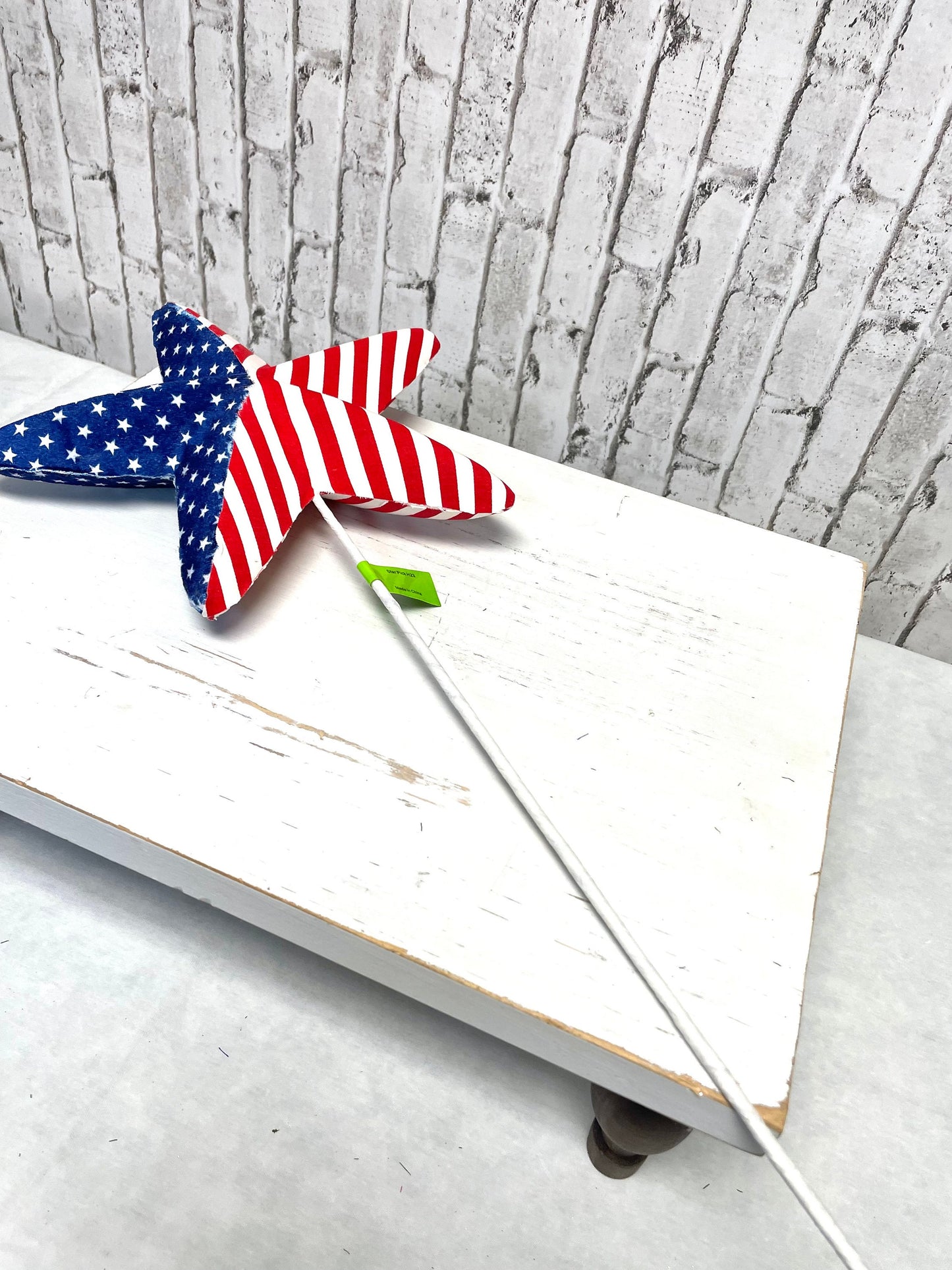 Patriotic star pick, patriotic flag star pick, 74227RWB, patriotic pick, star pick, summer patriotic star pick