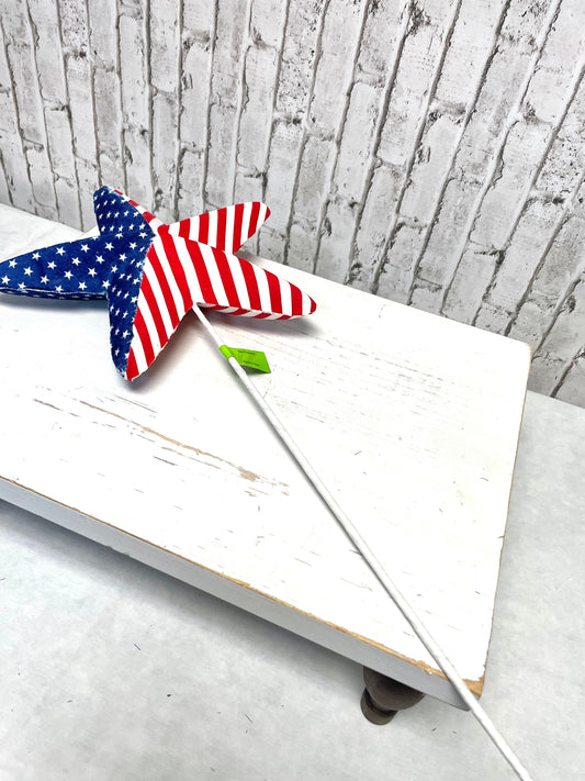 Patriotic star pick, patriotic flag star pick, 74227RWB, patriotic pick, star pick, summer patriotic star pick