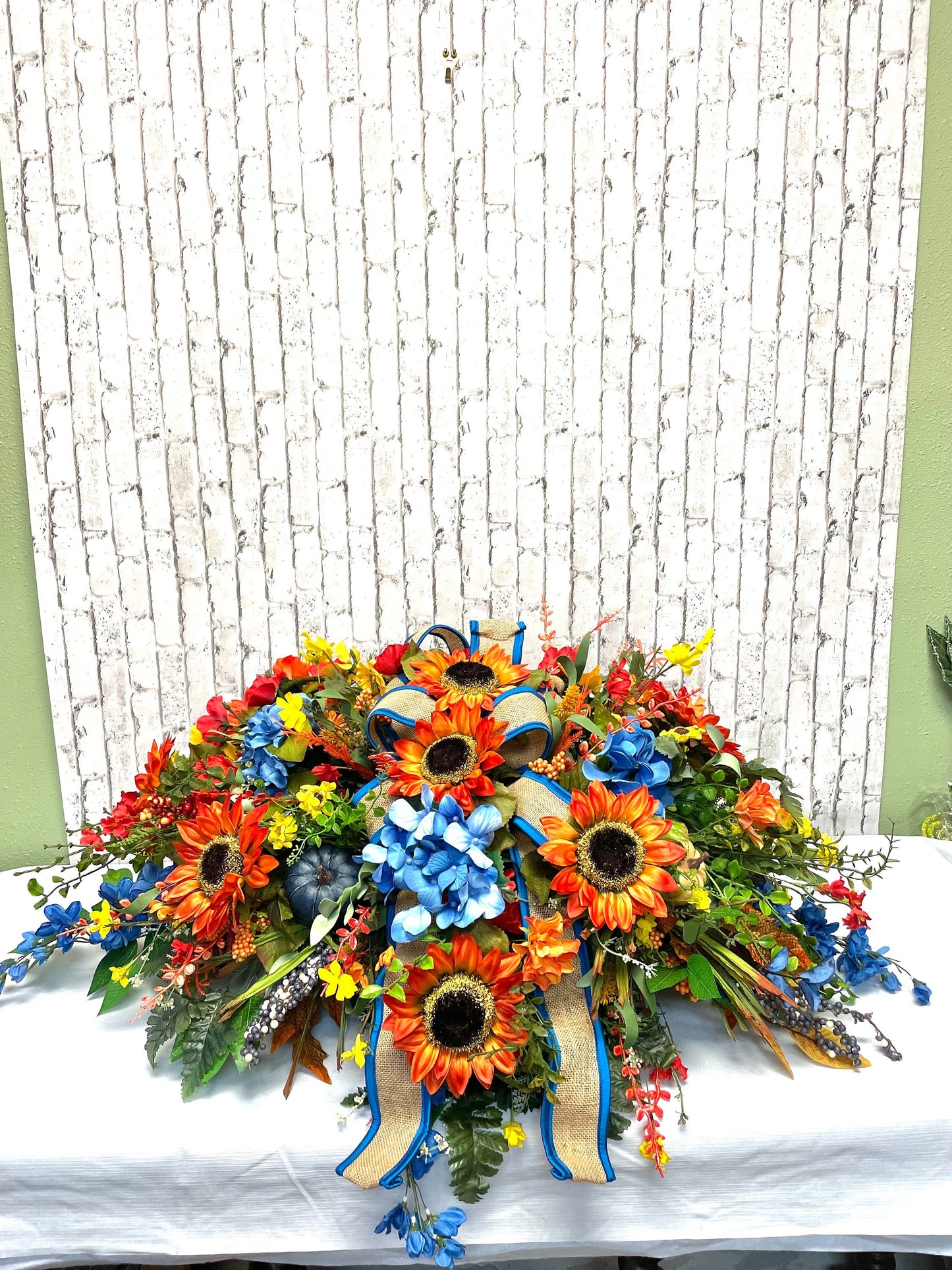 headstone piece, fall headstone piece, double headstone piece, double fall headstone piece, cemetery headstone,  shipping included in price.