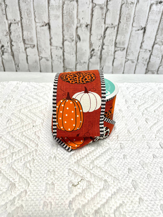 Fall ribbon, pumpkin ribbon, rust ribbon, RGA805174