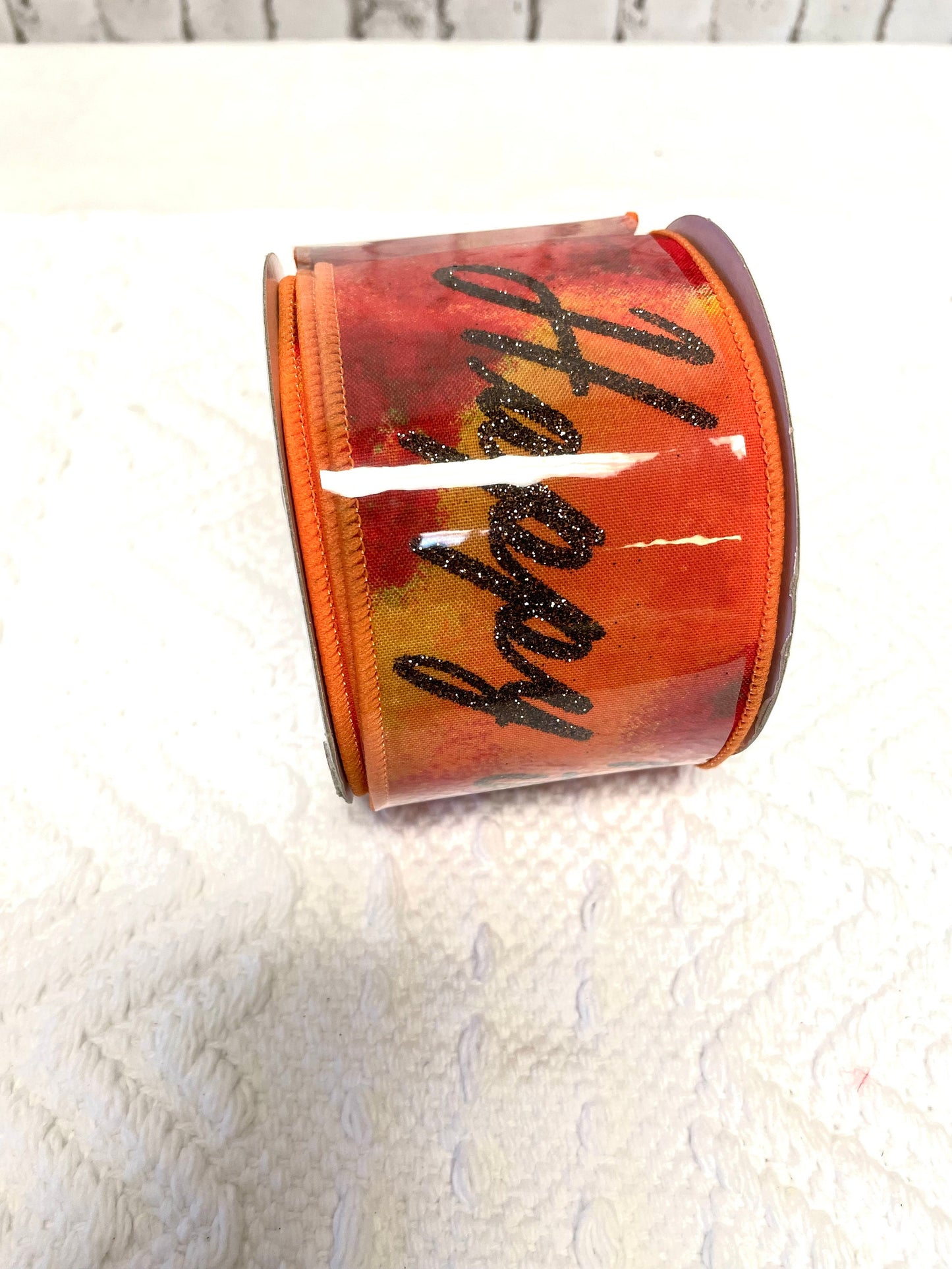 Fall ribbon, Happy Fall ribbon, RGA1934T6, water color ribbon, thanksgiving ribbon