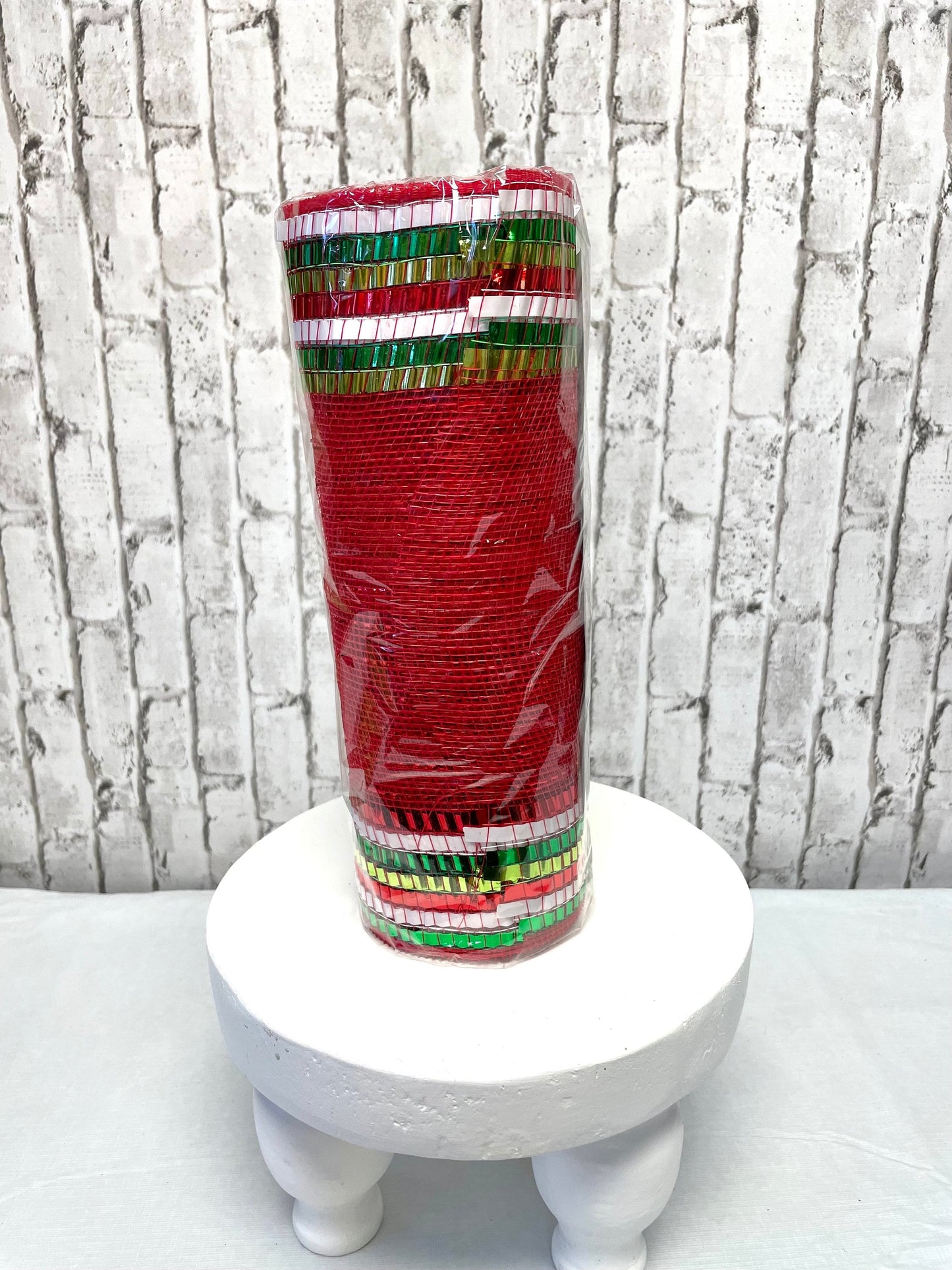 red mesh with green and white border stripes, RY8515EJ