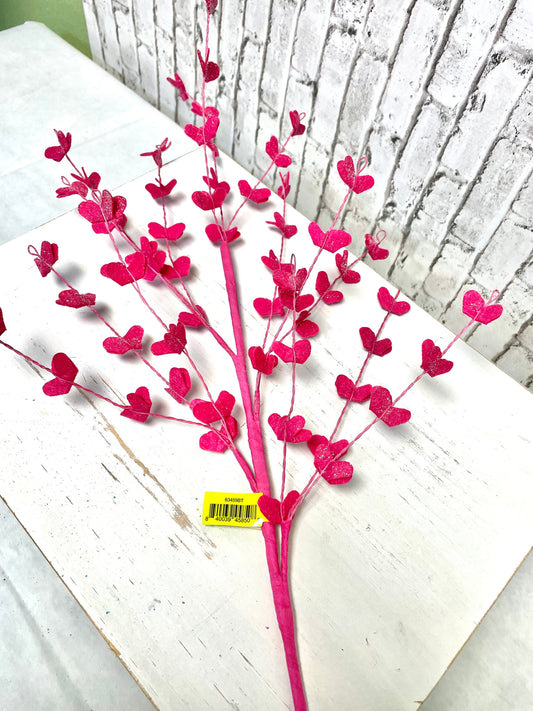 Filler spray, hot pink filler flower spray, 63459BT, hot pink foam flower filler spray, spring flower spray, spring spray