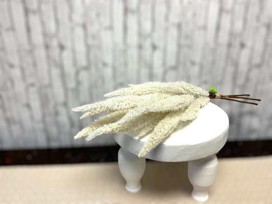 Cream Flocked Foxtail Grass Bundle x3 24”, MTF23862