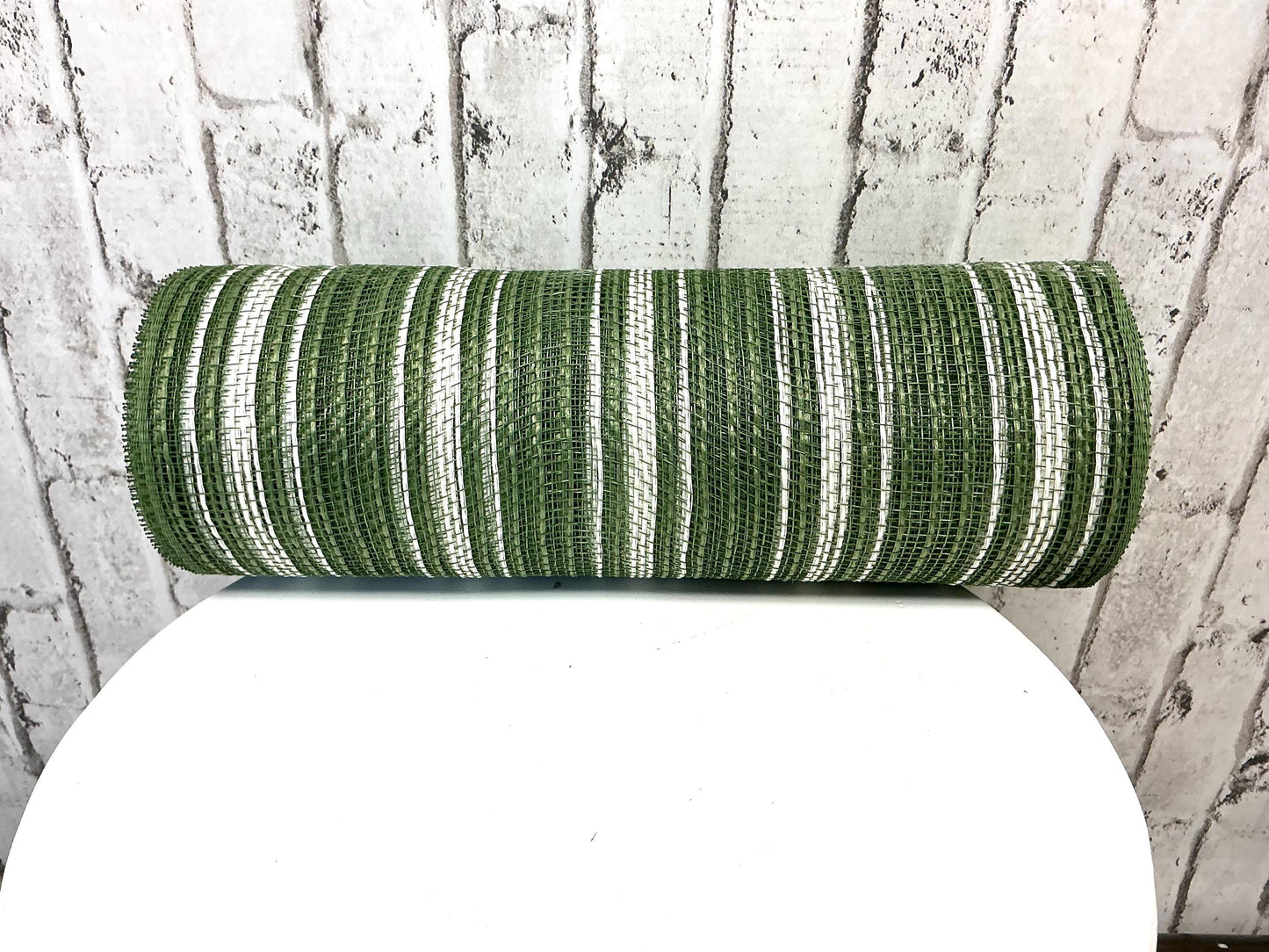 Moss and cream Mesh, 10”x10YD, RY8344ER