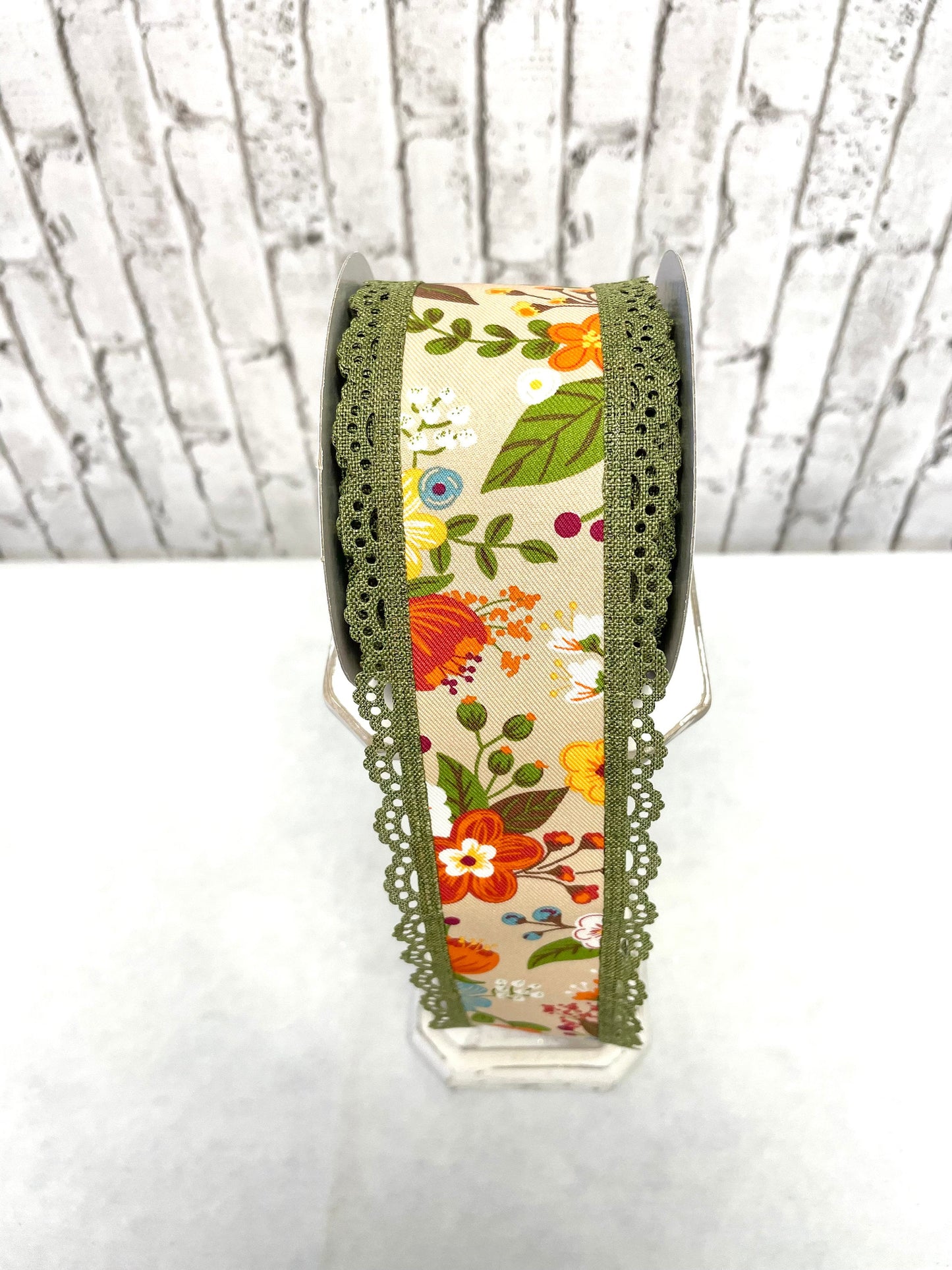 Fall ribbon, summer ribbon, RGA8519F2, fall scalloped ribbon, everyday scalloped ribbon, summer scalloped ribbon, thanksgiving ribbon