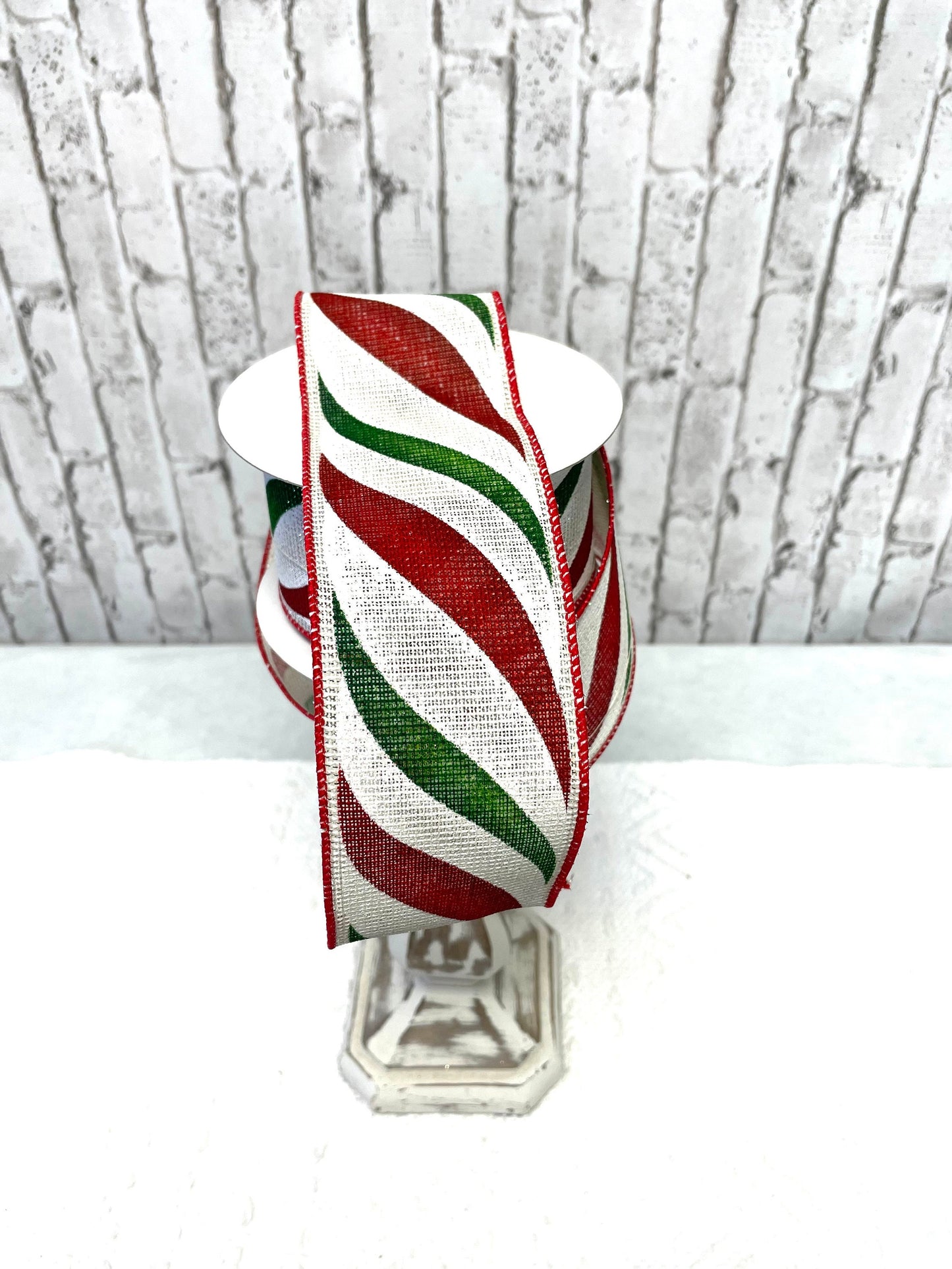 Christmas ribbon, holiday ribbon, candy theme ribbon, elf theme ribbon, RGE1051E9