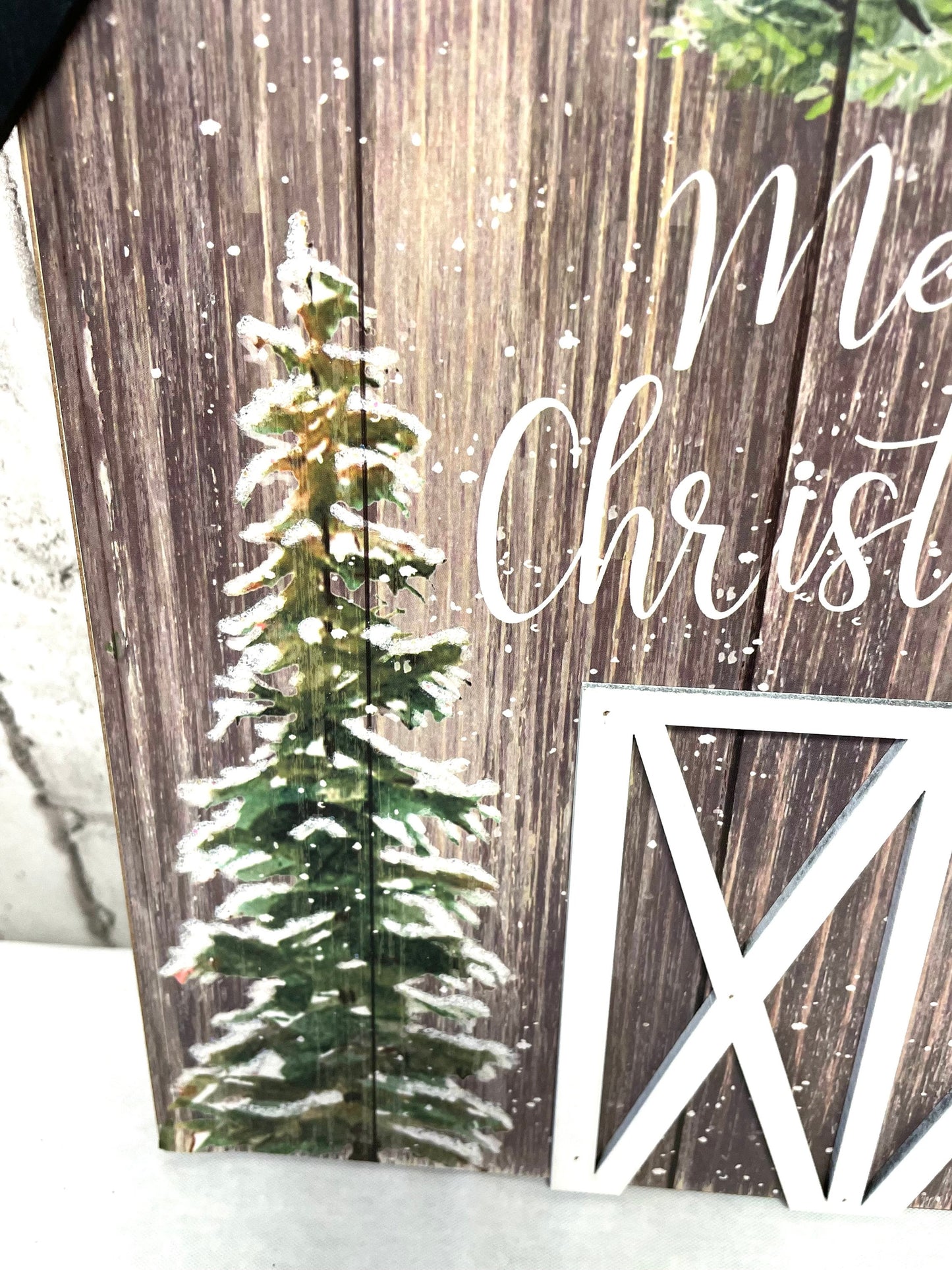 Christmas sign, barn Christmas sign,  HH12261, Christmas barn wreath sign, Christmas wreath sign, farmhouse Christmas barn sign