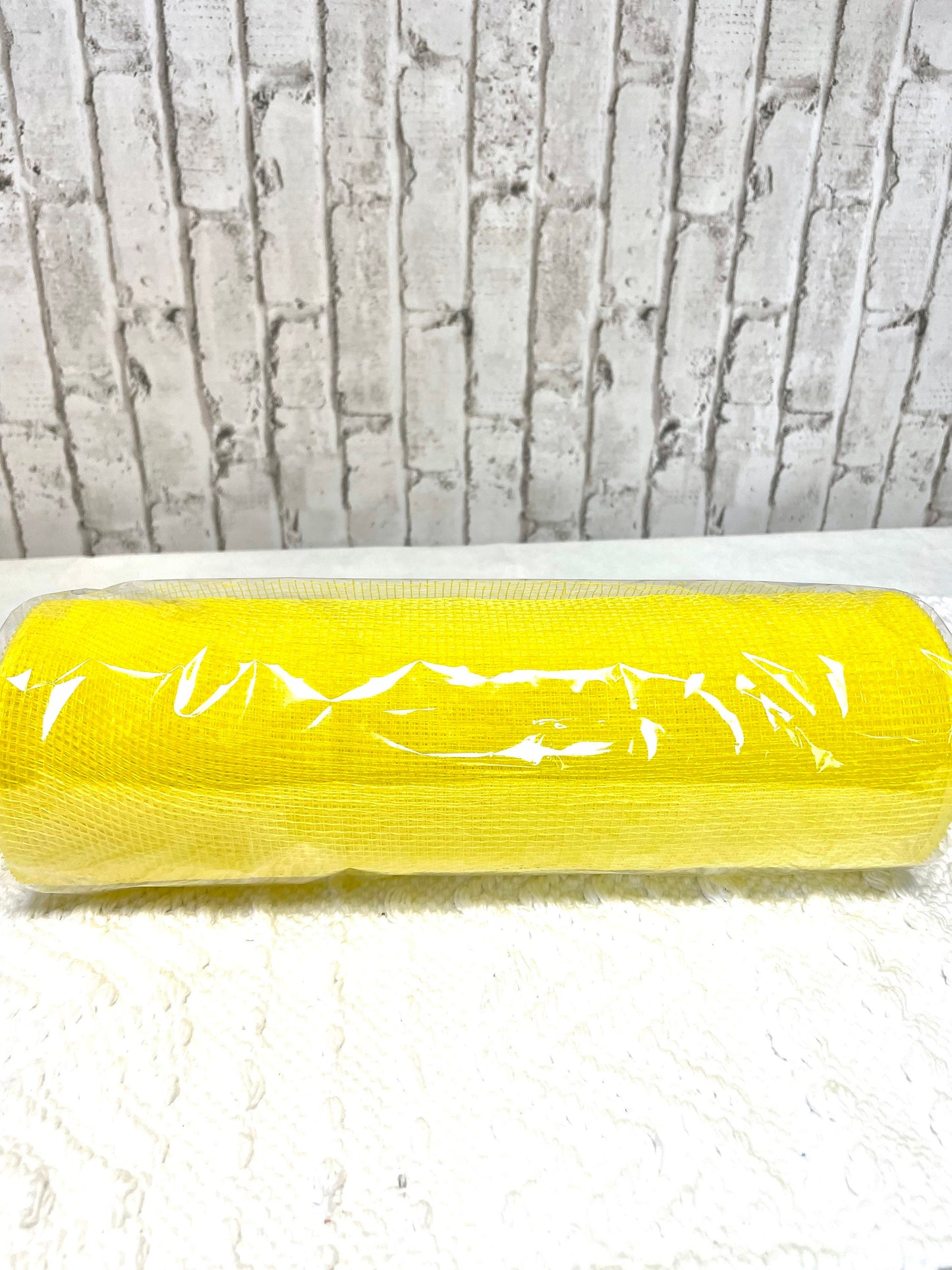Yellow mesh, RE800229, fall mesh, Halloween mesh, spring mesh, lemon mesh, candy corn mesh