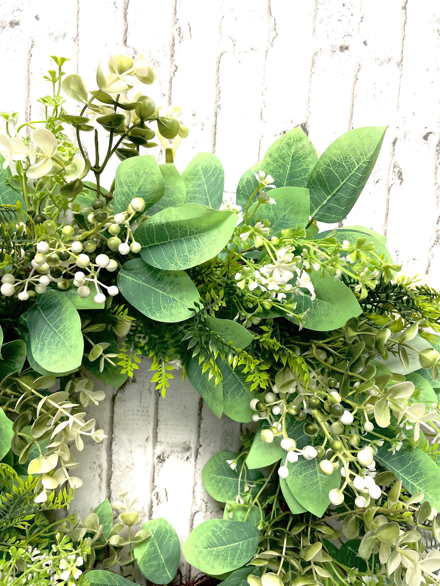 Everyday mixed greenery wreath, everyday wreath, greenery wreath, everyday decor, everyday door hanger, shipping included in price.