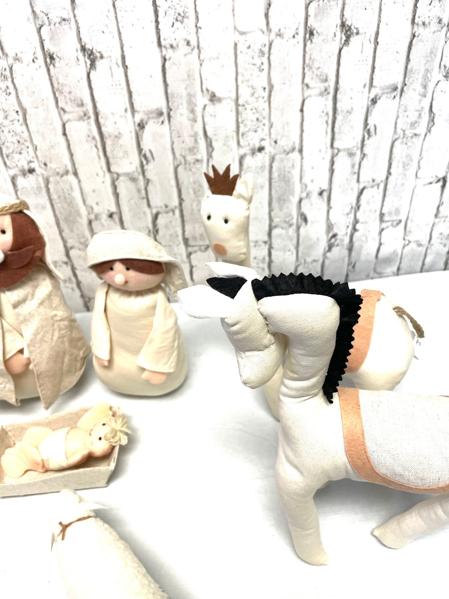 stuffed Nativity, 4416113, 8 piece Nativity, 15 inch  Nativity, Christmas home decor, holiday decor